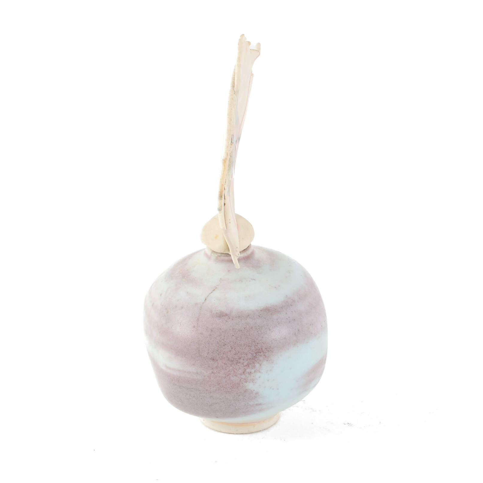 Signed Julie Thompson Pottery Perfume Bottle-2