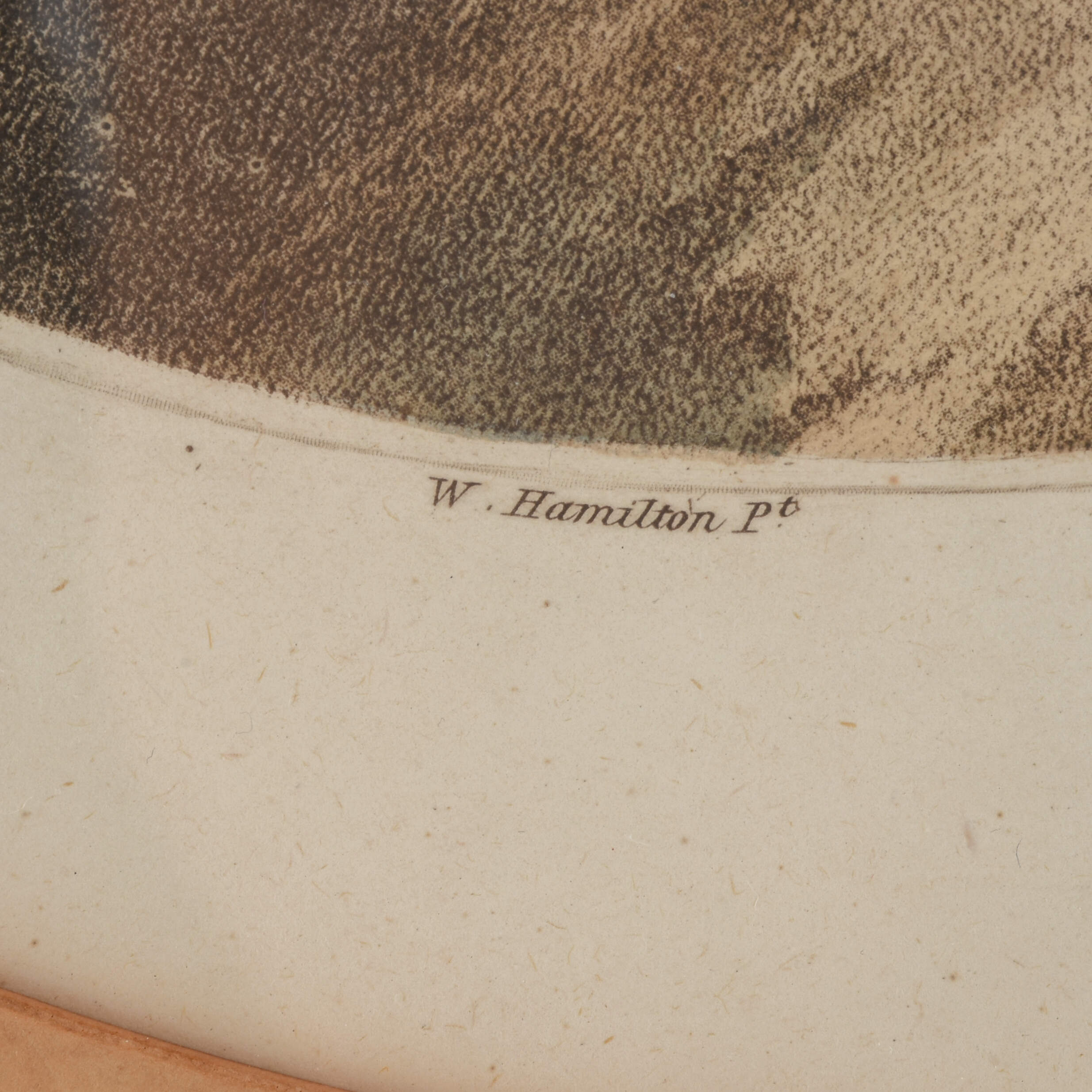 Antique "The Morning" Hand-Colored Oval Print By Hamilton & Bartolozzi-6