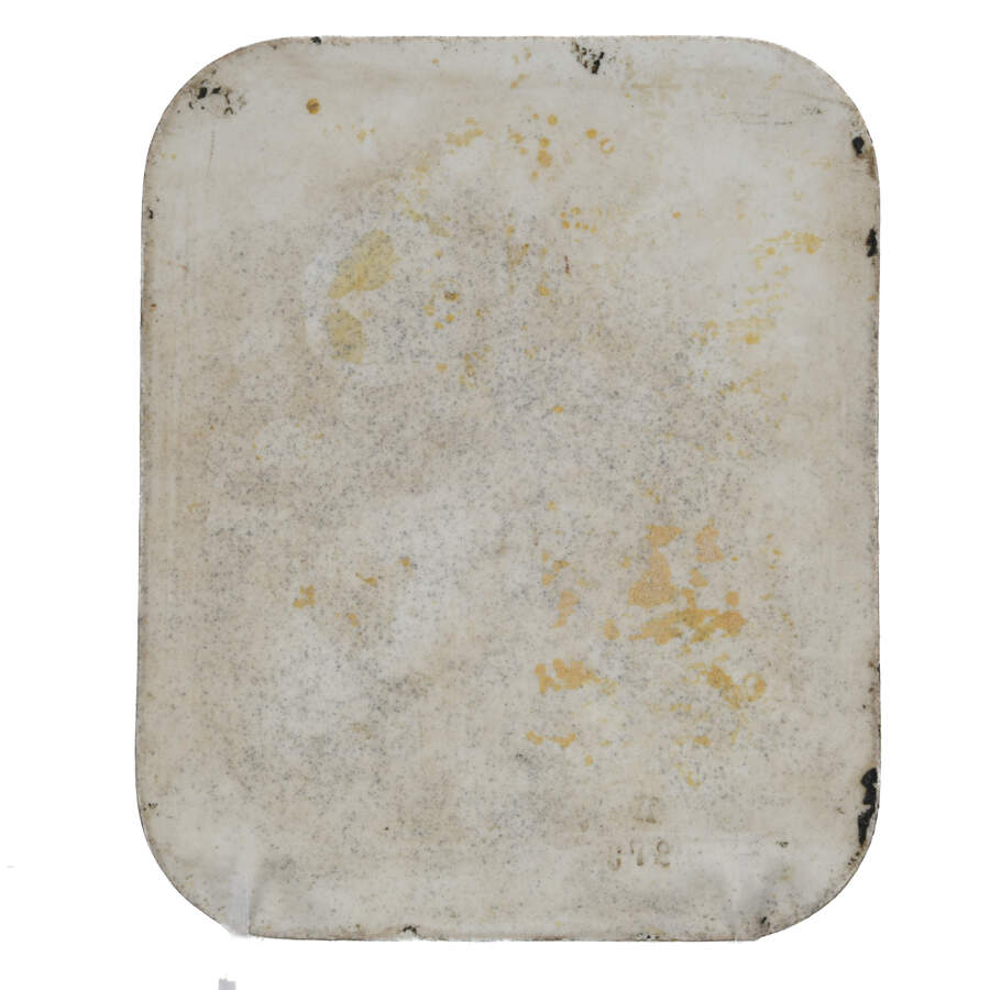 Painting on Porcelain Plaque of Father and Child-5