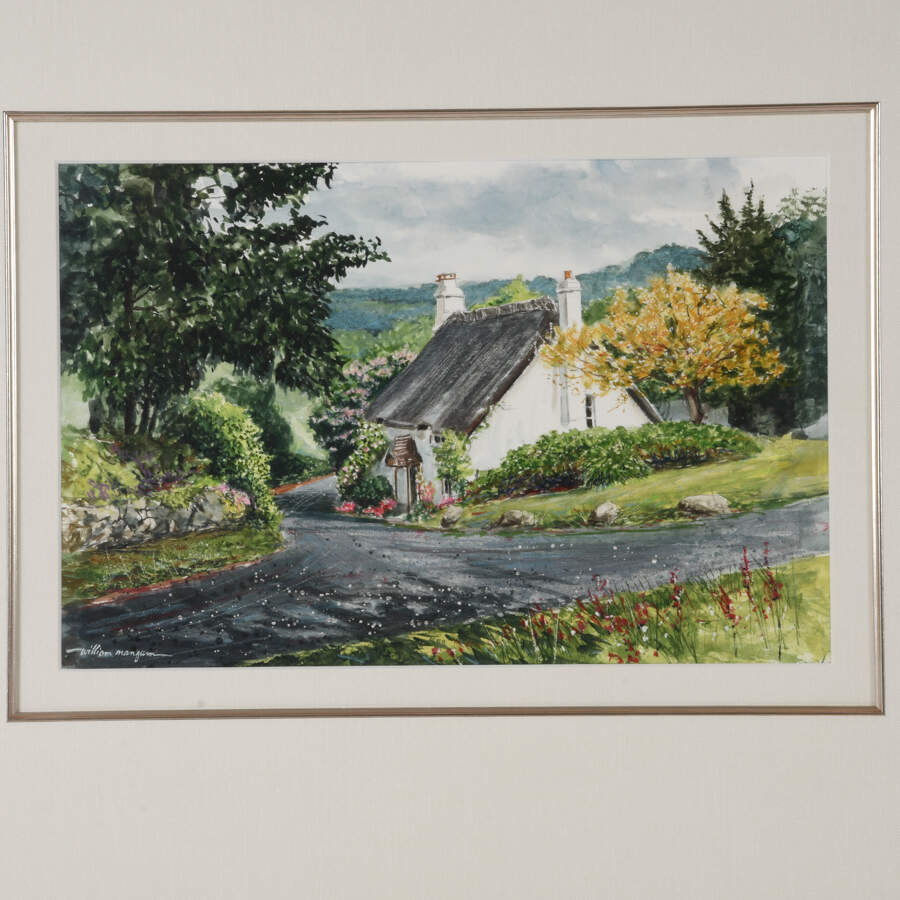 Framed Print of William Mangum's "White Cottage at Fork"-2