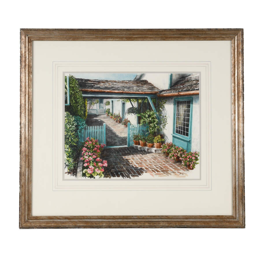 Framed Print of William Mangum's "Gentle Breezeway"-1