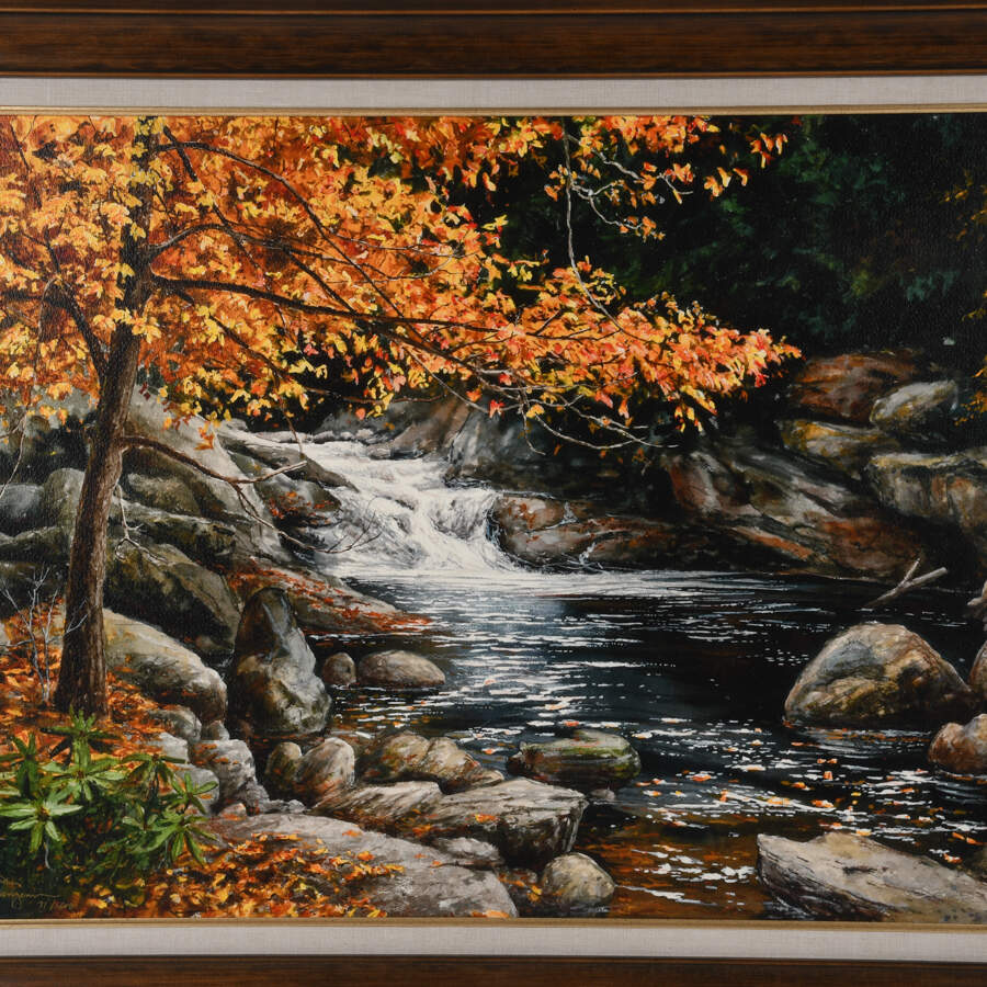 Framed Print of William Mangum's "Highland Falls"-2