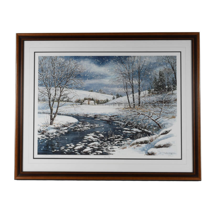 Framed Print of William Mangum's "River's Edge"-1