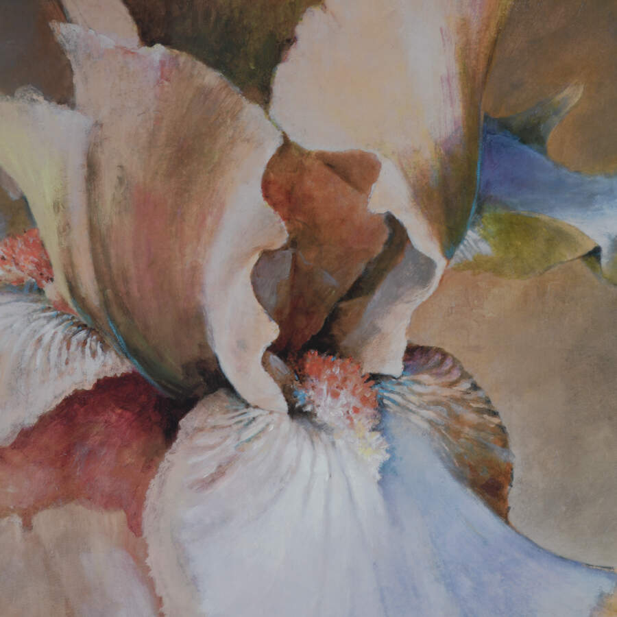 Framed Dennis Carney Giclée "Golden Iris II" Print-3