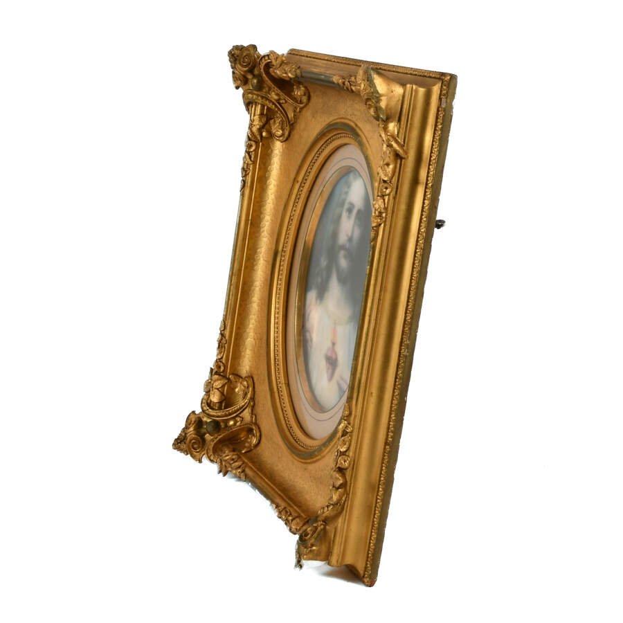 Gilt Wood Frame with Print of Jesus-11