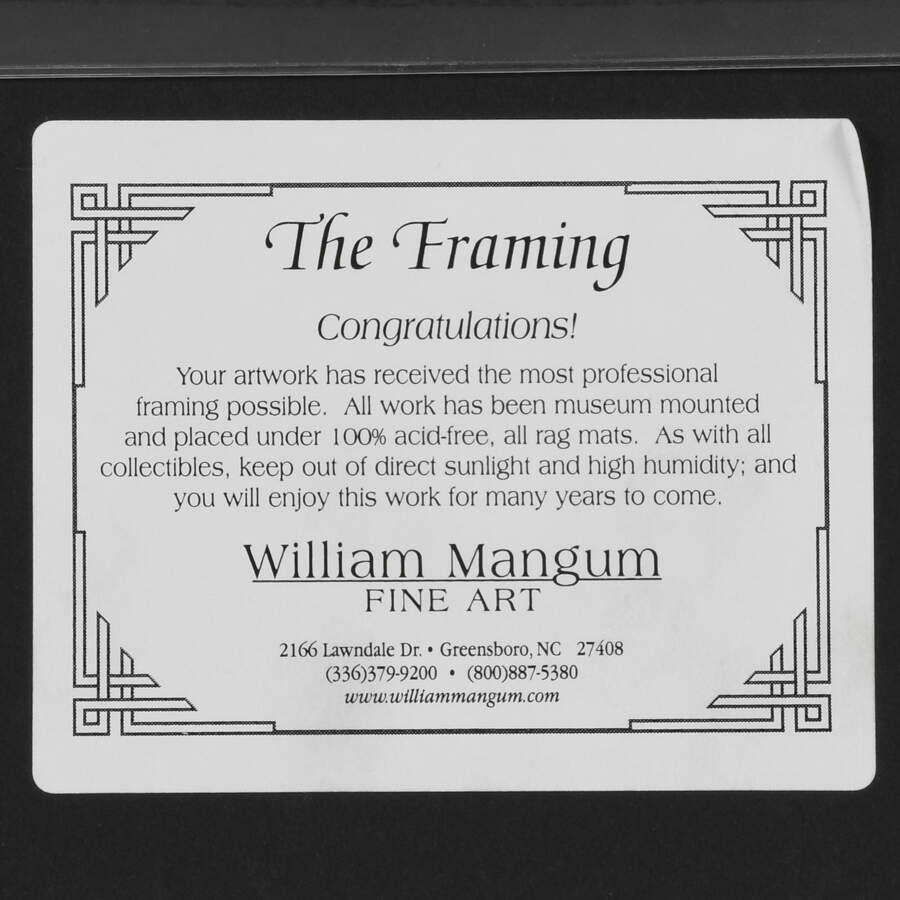 Framed Limited Edition William Mangum's "5th and Market" Print 10/750-6