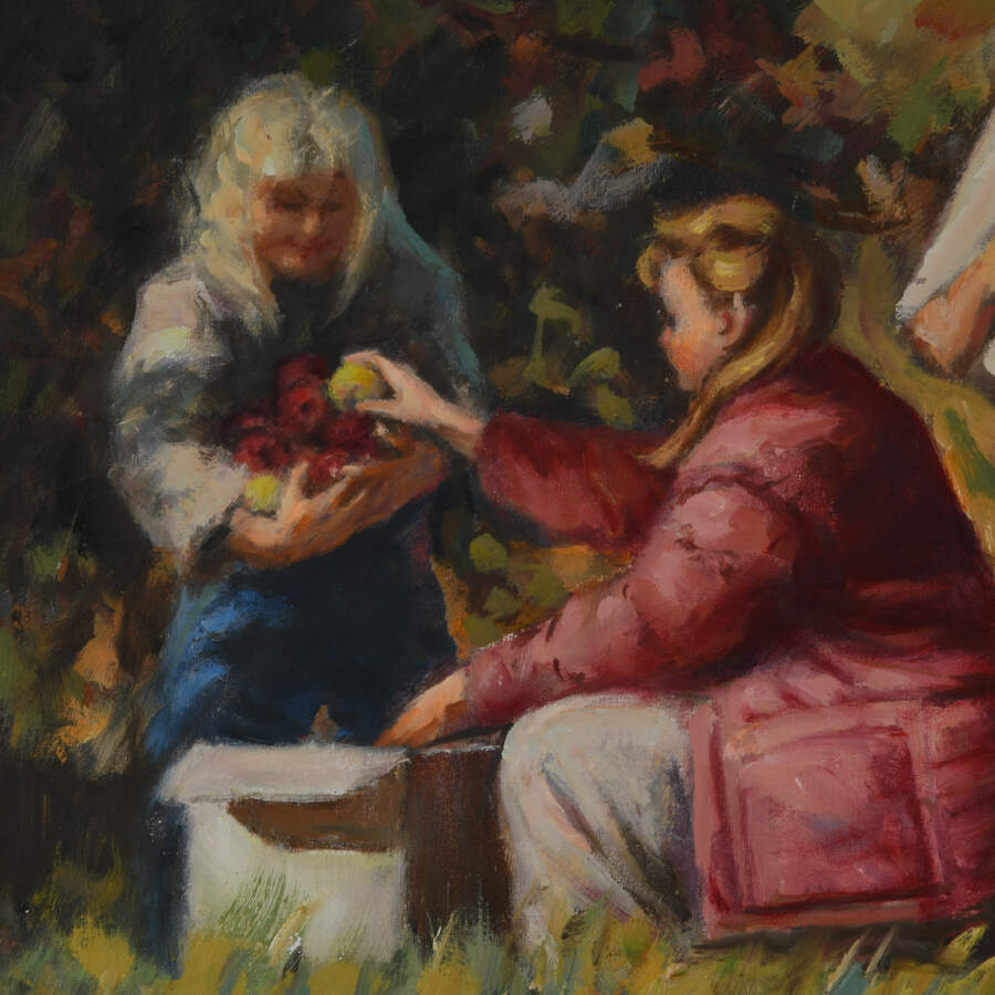 Original Oil on Canvas Titled "Family Still Life"-3