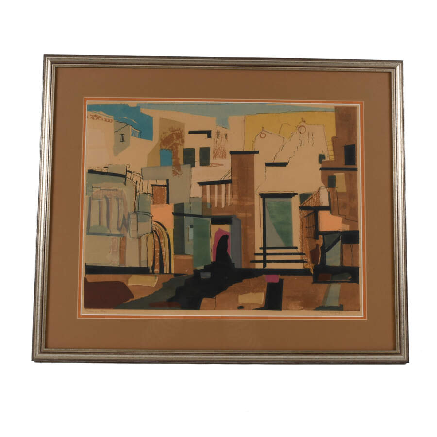 Framed Silkscreen Lithography Print of Riva Helfond's "Nauphia"-1