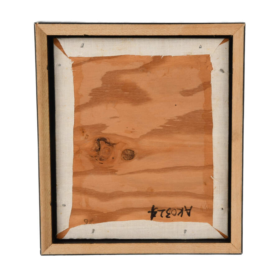 Framed Miniature Abstract Attributed to James Akston-4