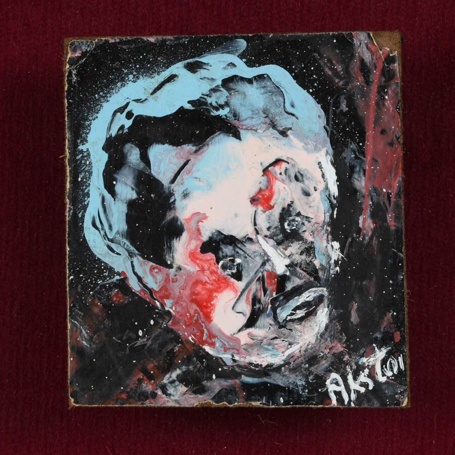 Framed Miniature Abstract by James Akston-3