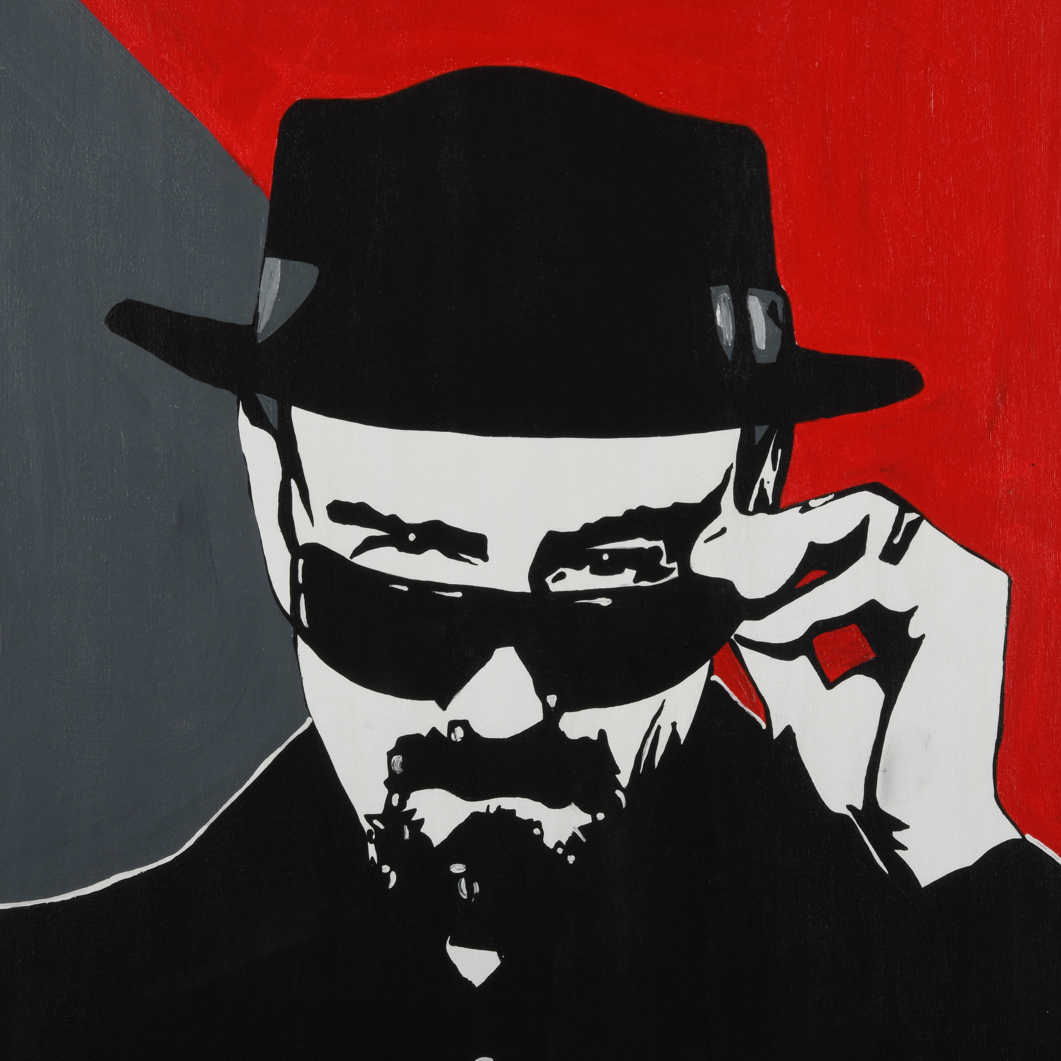 Signed Freddy Gomez Acrylic on Canvas Walter White-3