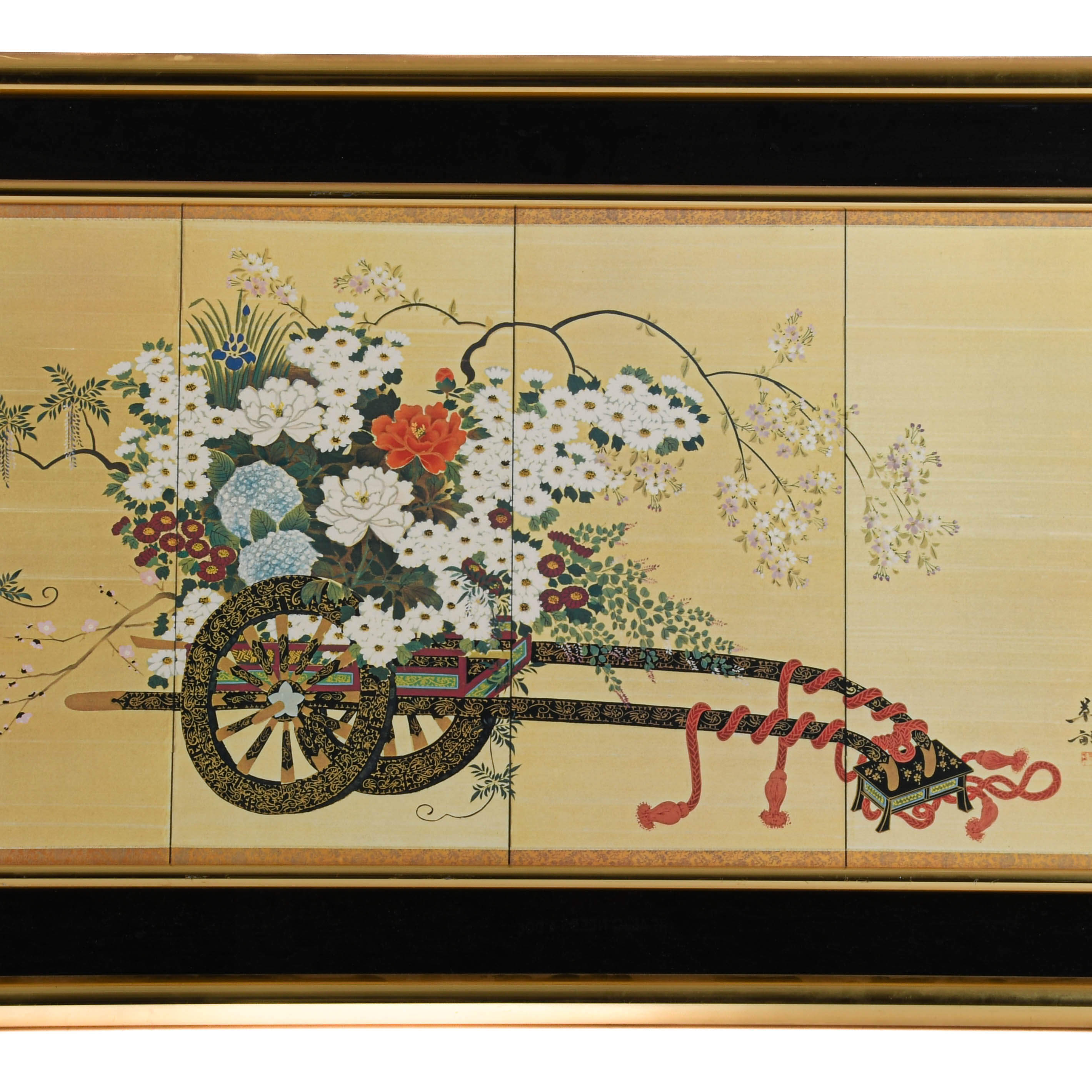 Framed Signed Japanese Nature Print-2