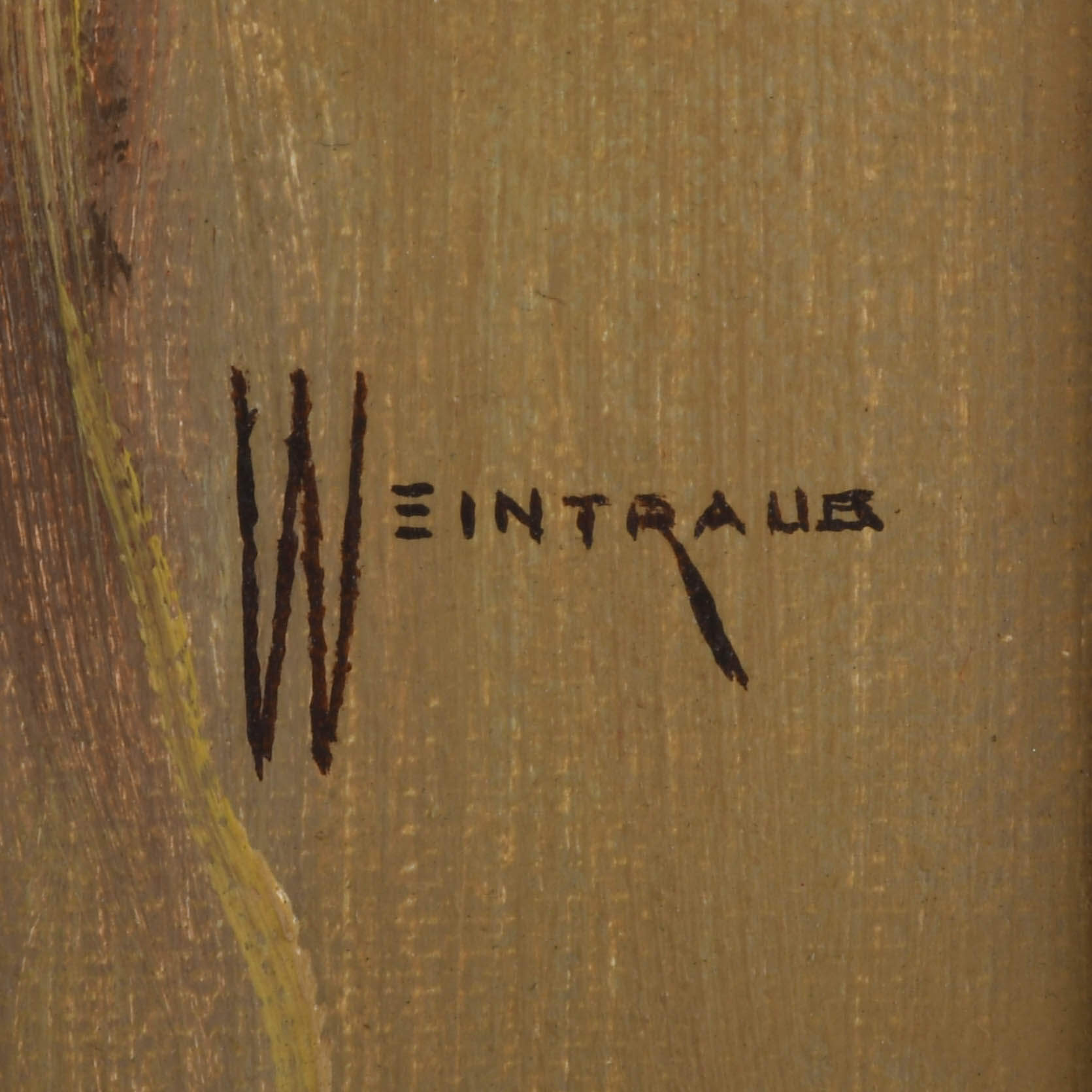 Framed Signed William Weintaraub Oil on Canvas "Beduin Boy"-4