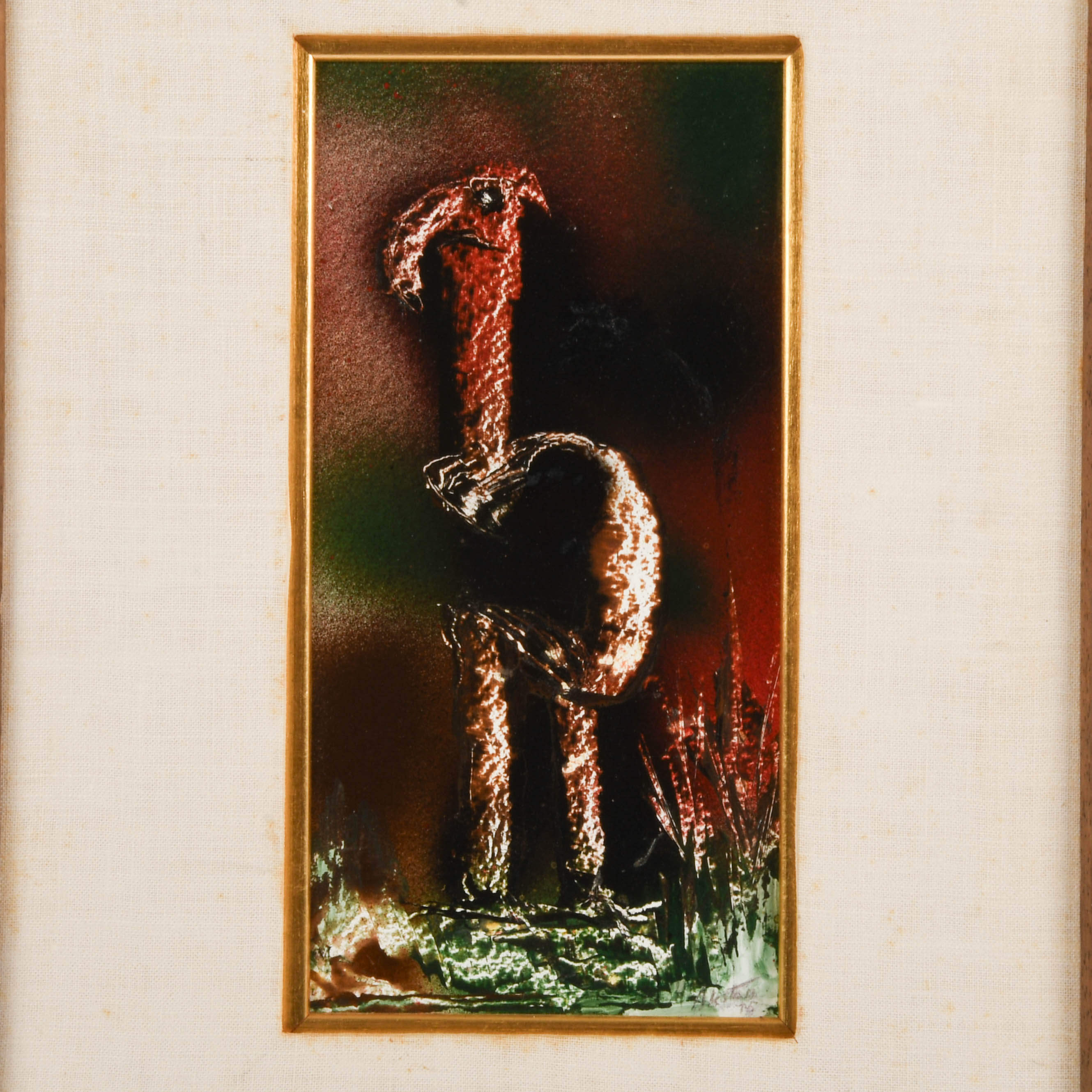 Framed Signed James Akston Acrylic on Board-2