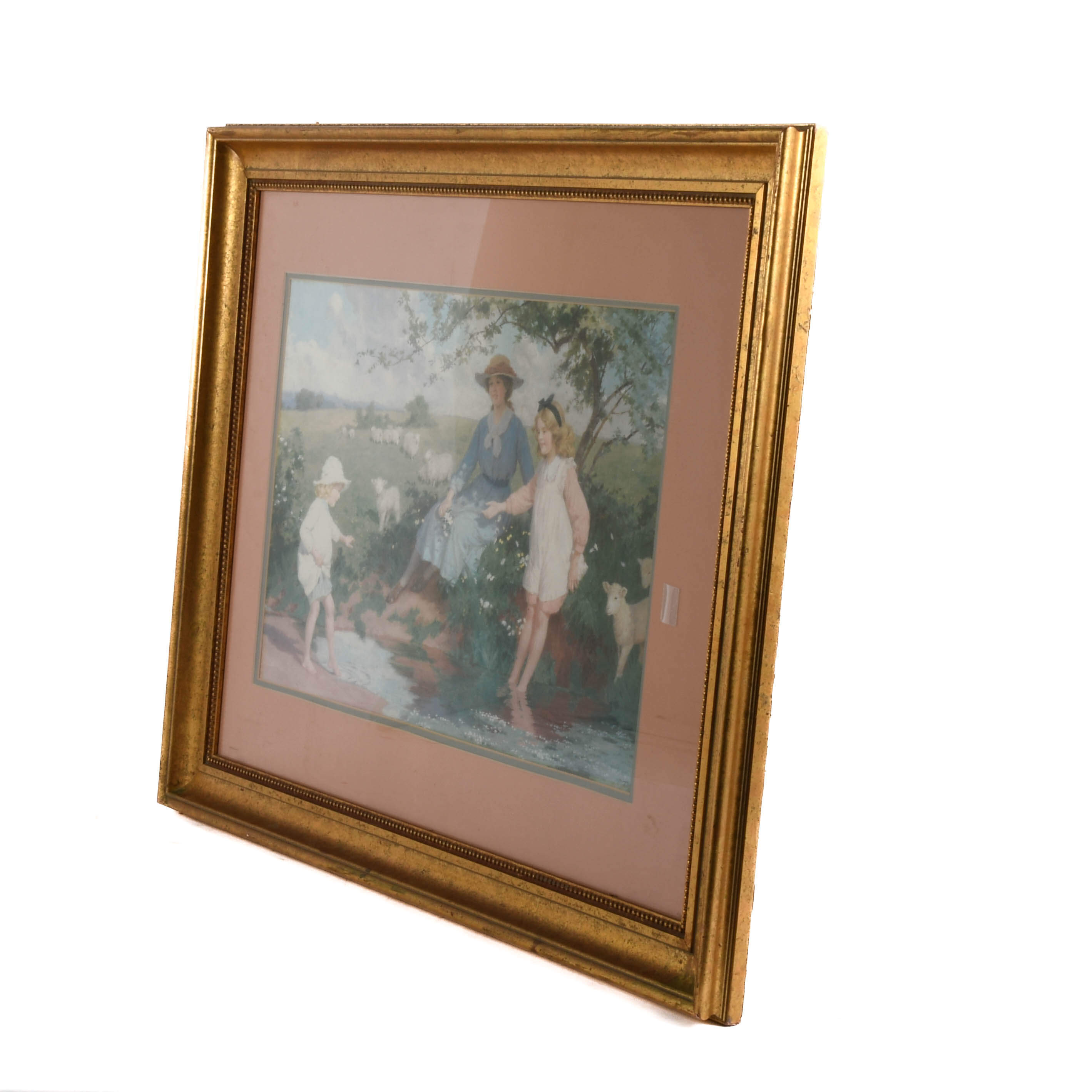 Framed Print Percy Tarrant (1855-1934) "Cooling Off"-5