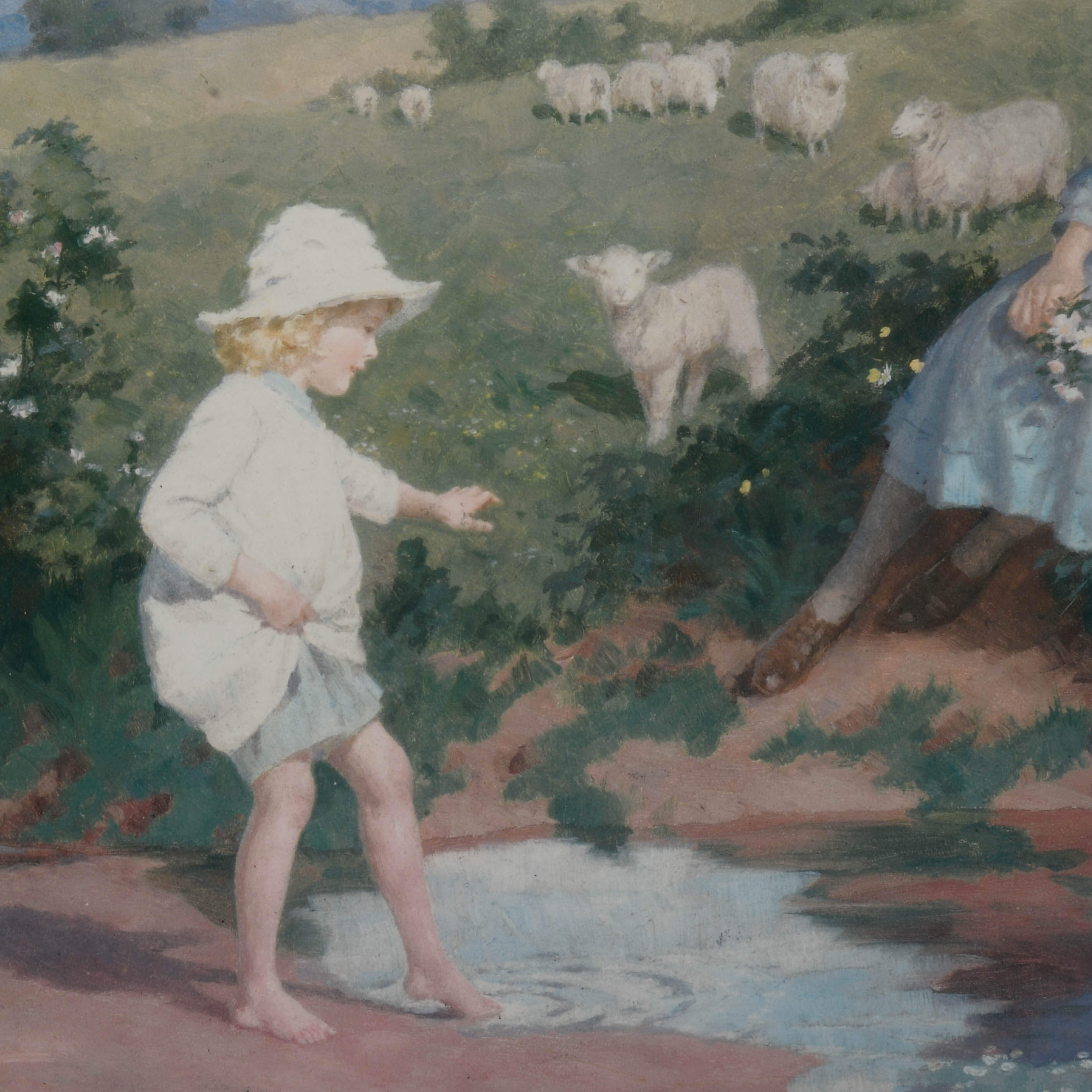 Framed Print Percy Tarrant (1855-1934) "Cooling Off"-4