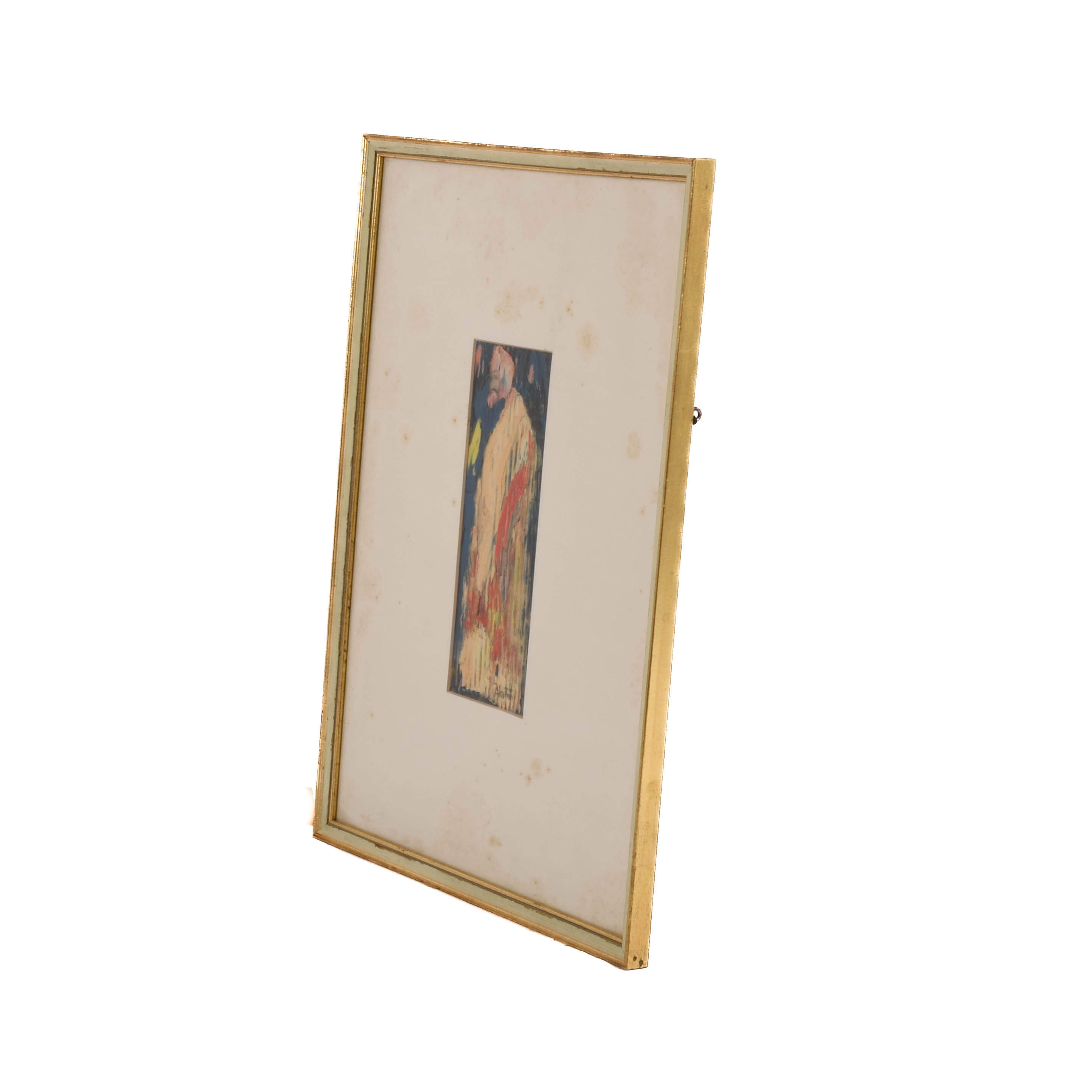 Framed Signed J. Akston Looming Form Artwork-5