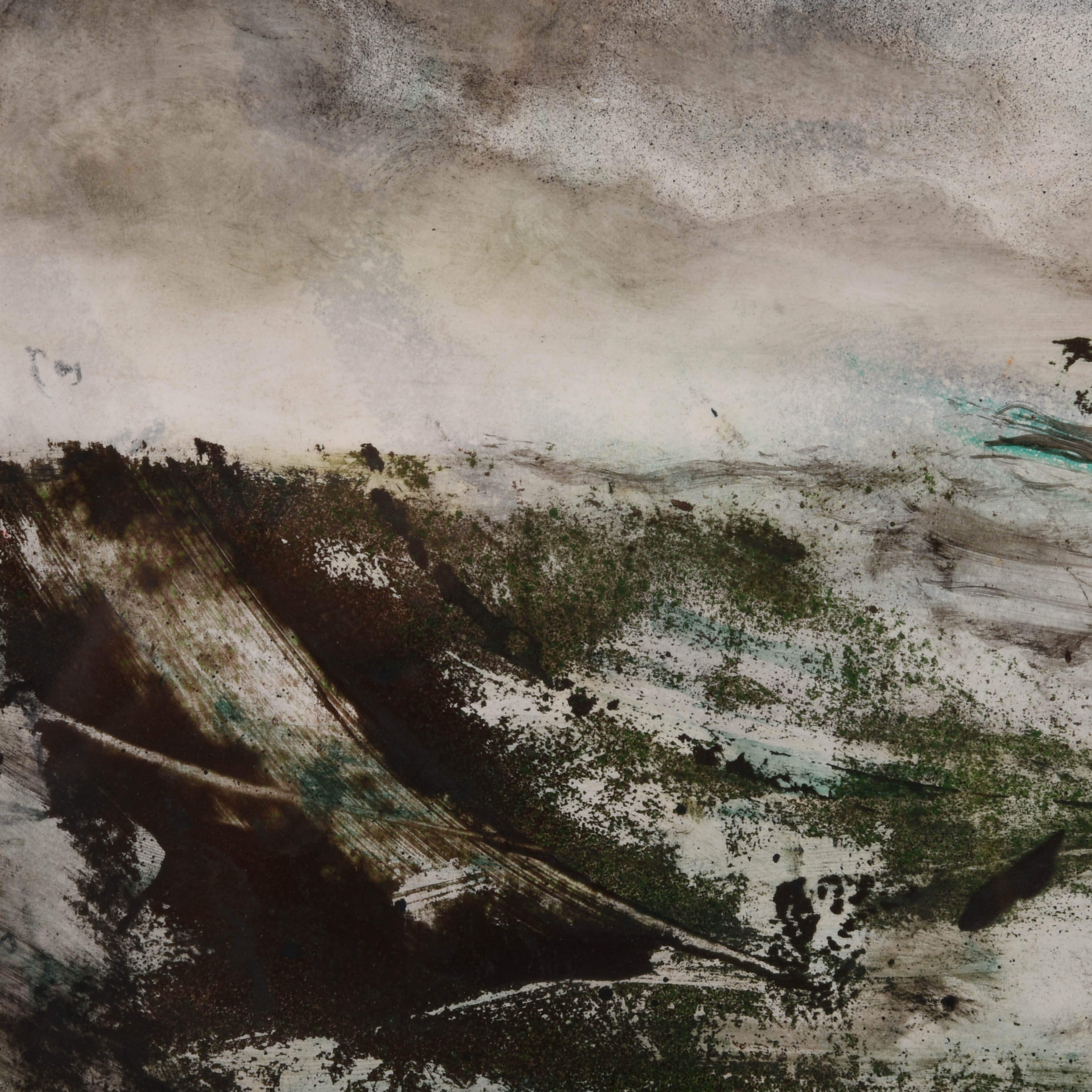 Framed Signed J. Akston "Wreckage on the High Sea, 1974" Acrylic & Oil-3