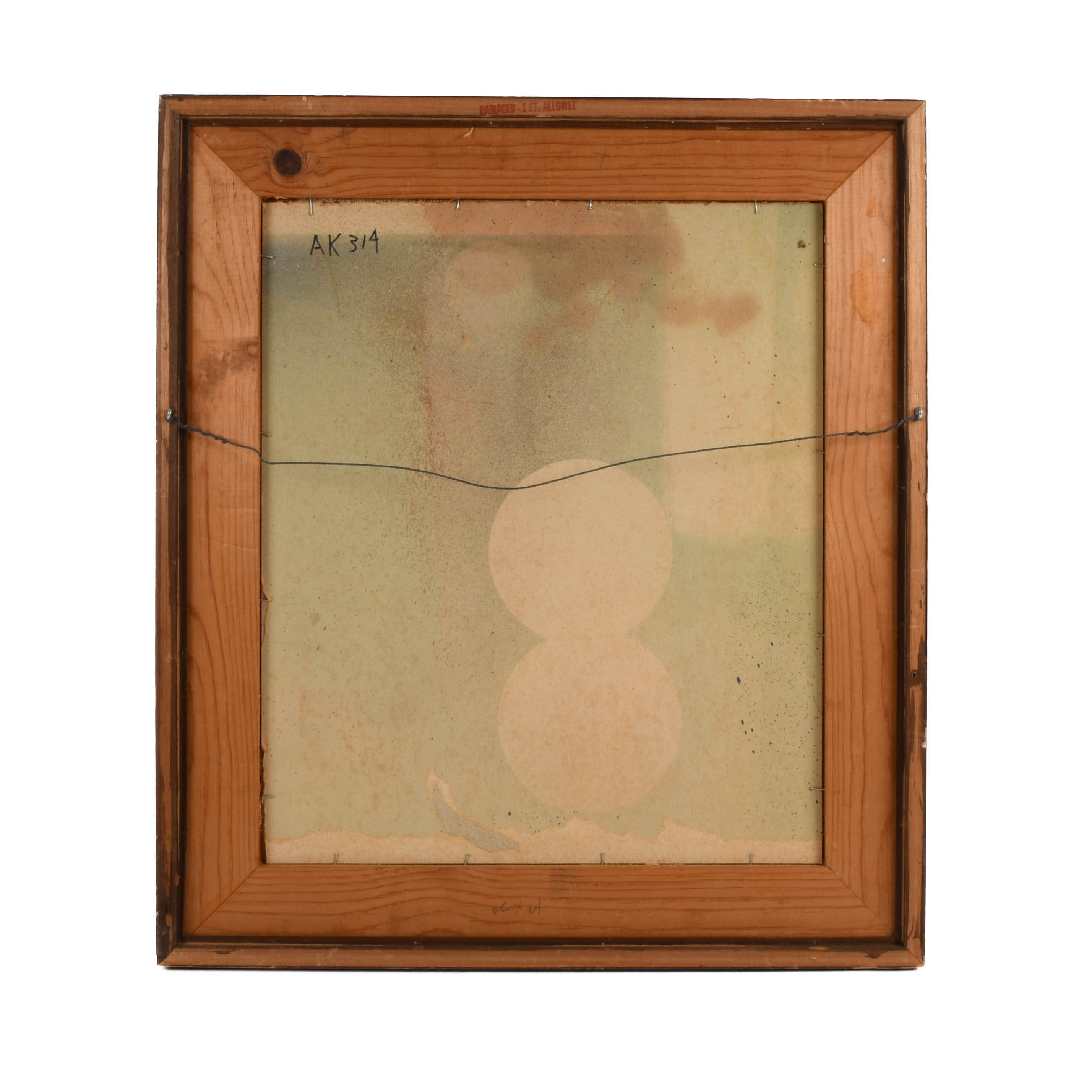Framed J. Akston Abstract Composition '75 Mix Media Artwork-7