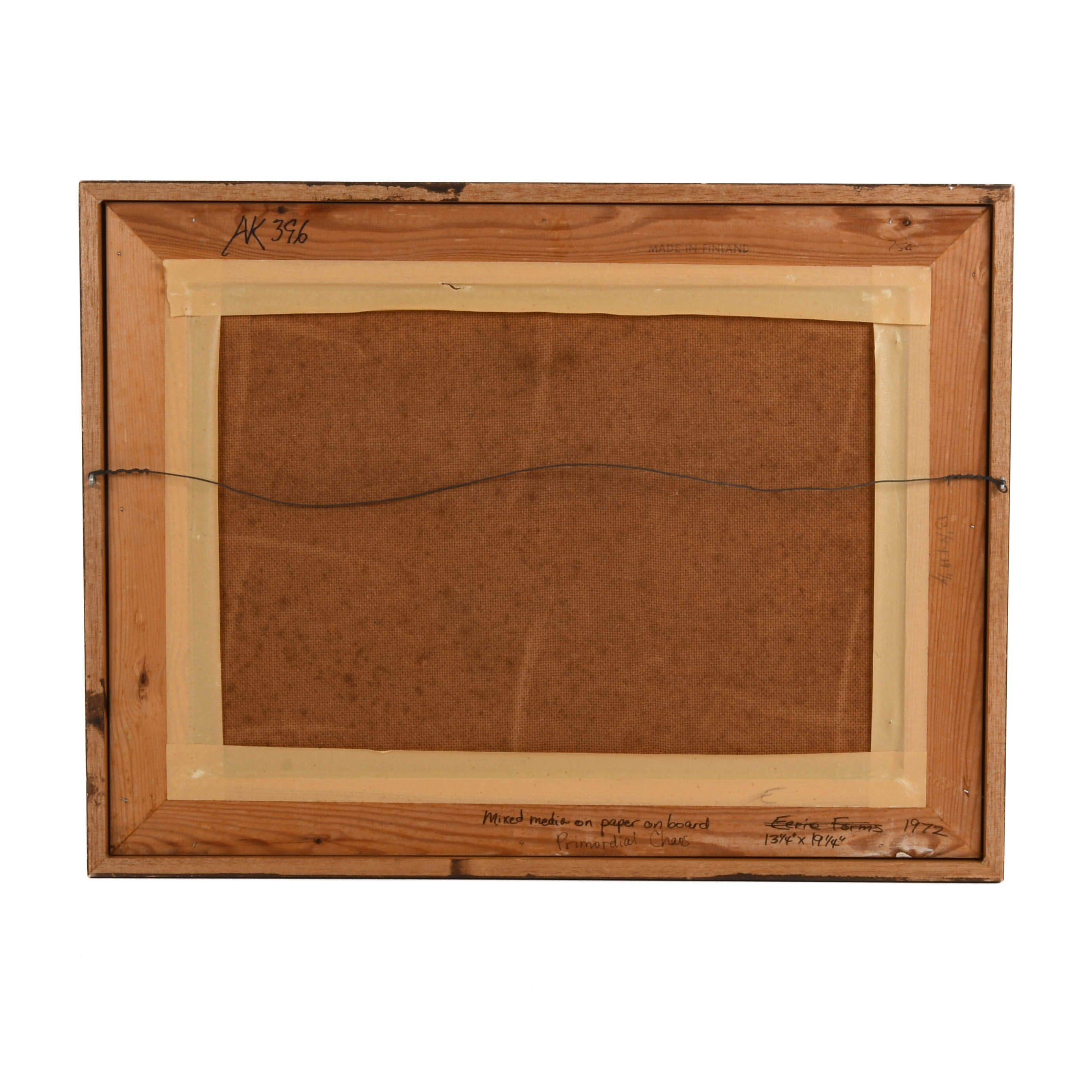 Framed Signed J. Akston "Primordial Chaos" Mixed Media on Board-6