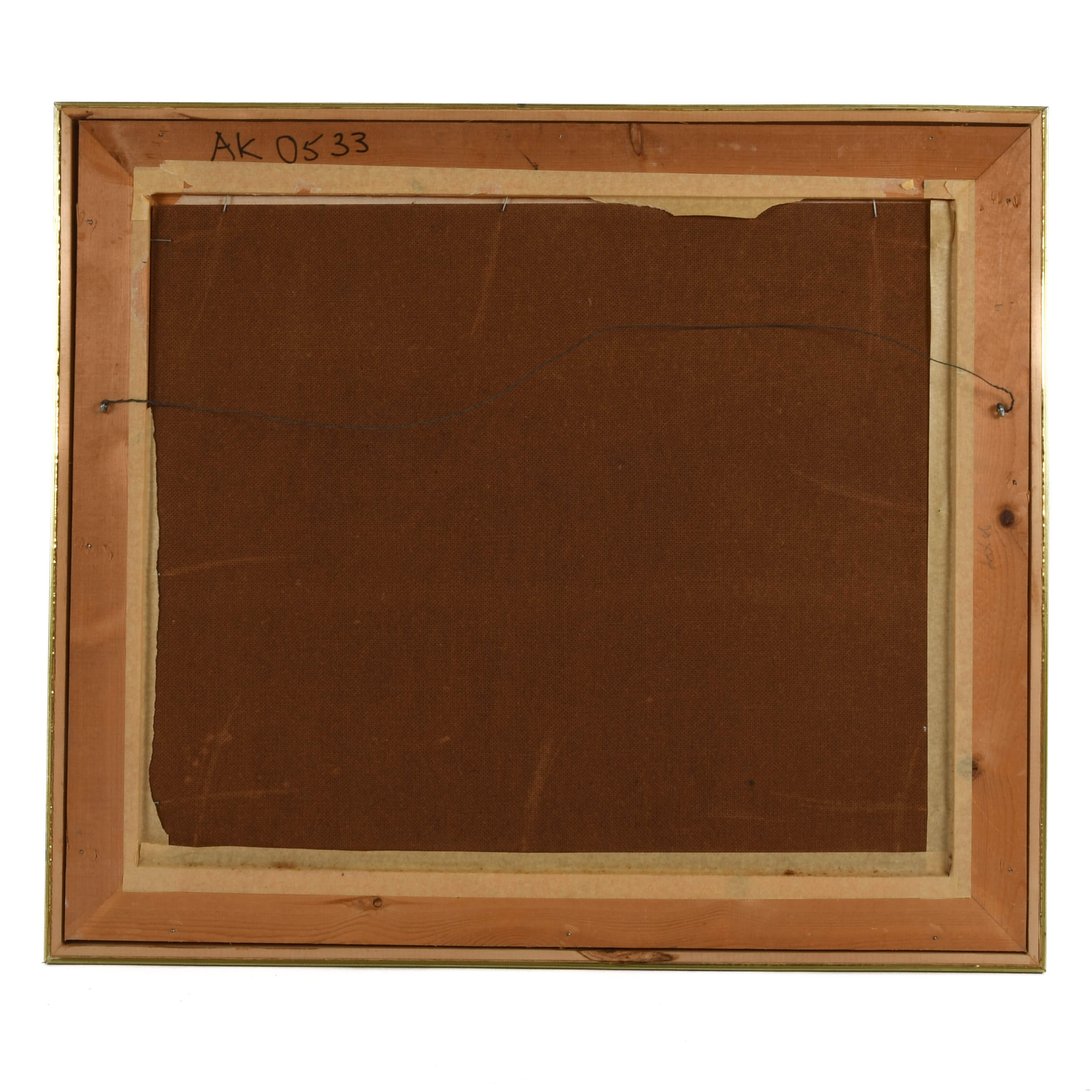 Framed J. Akston Untitled 1974 Acrylic on Board-4