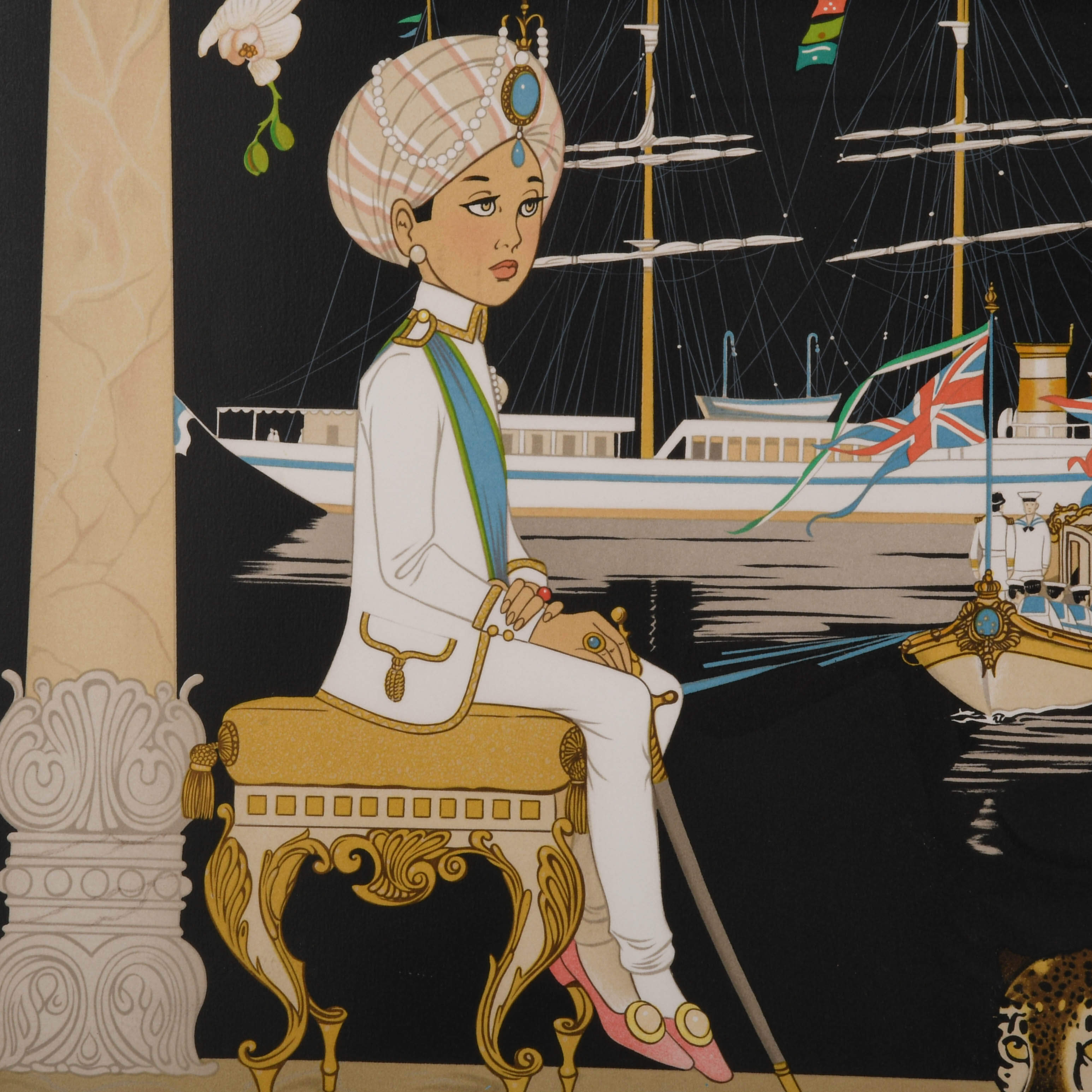 Philippe Henri Noyer "La Fille Du Maharaja" Limited-Edition Lithograph-3