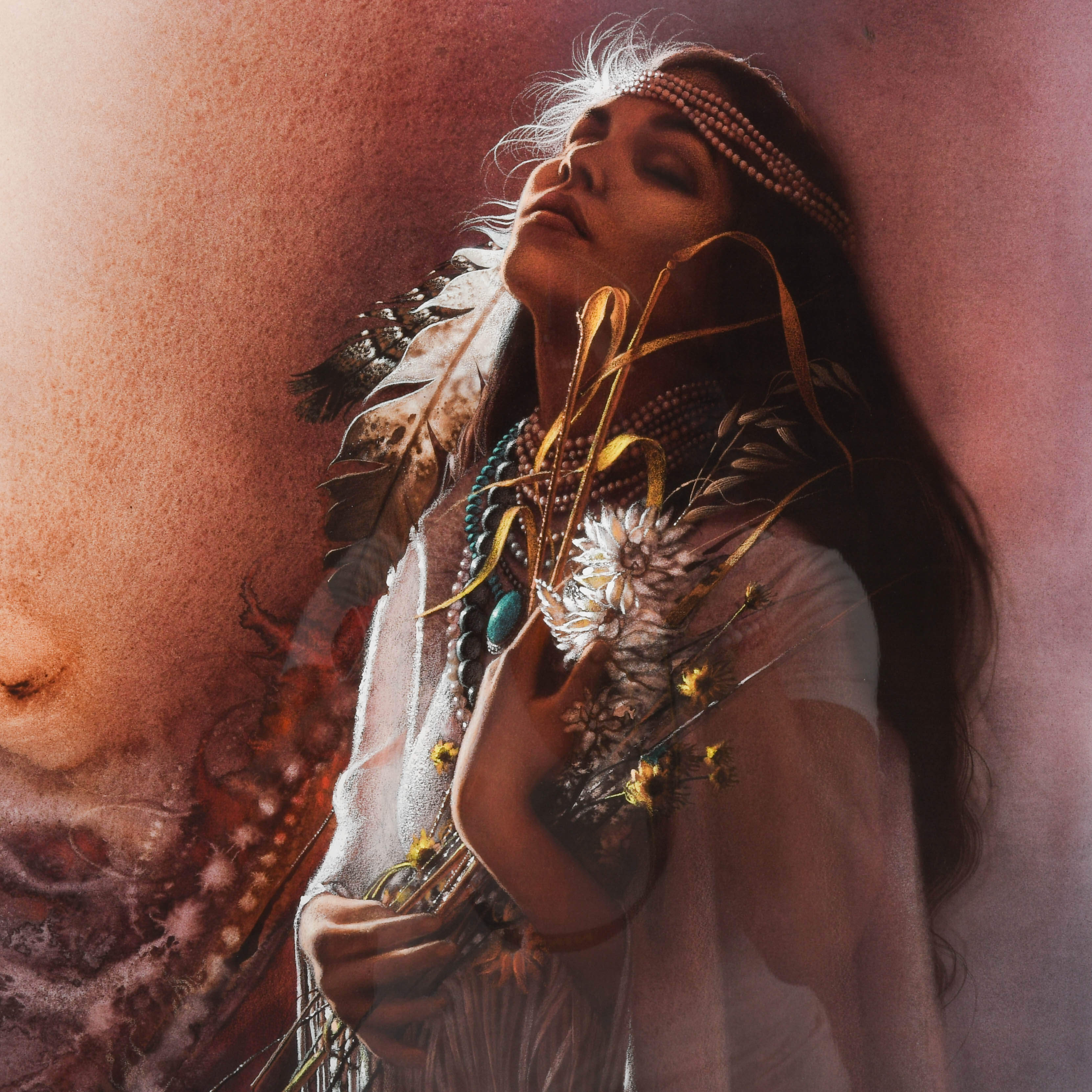 Signed "One with Nature" Limited-Edition 289/999 Lithograph by Lee Bogle-3