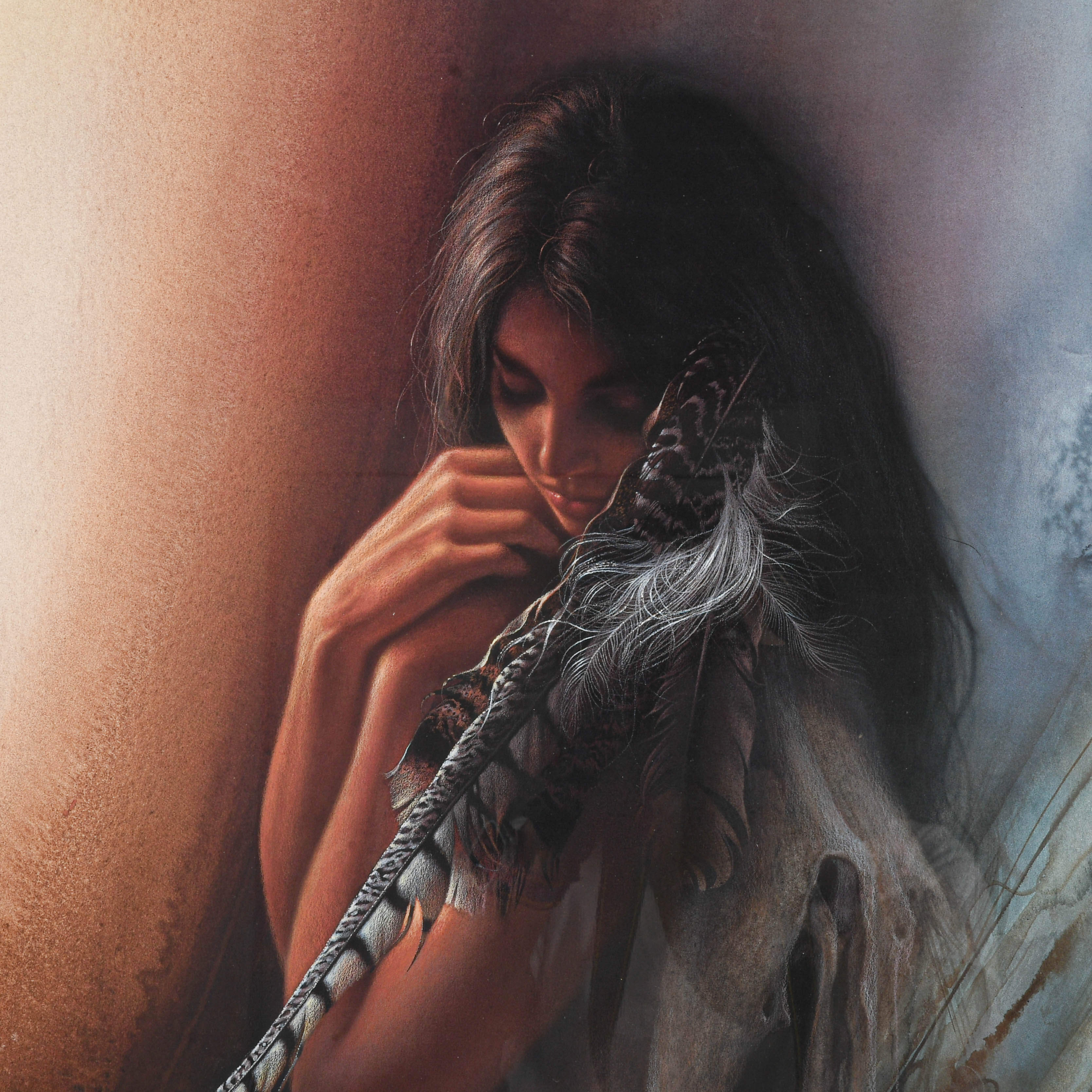 Framed Signed "Gentle Spirit" Limited-Edition Lithograph by Lee Bogle-3