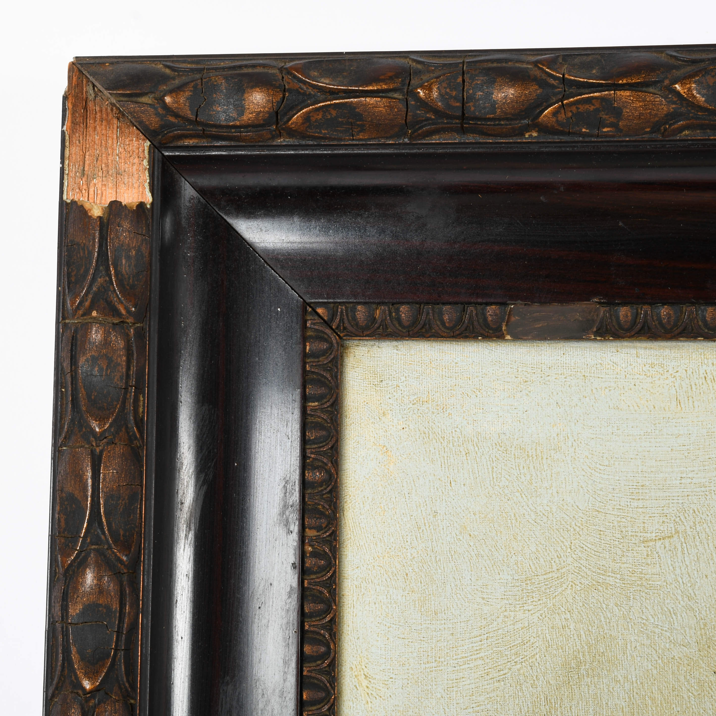Framed Signed "Mediterranean Bay" Oil on Canvas-5