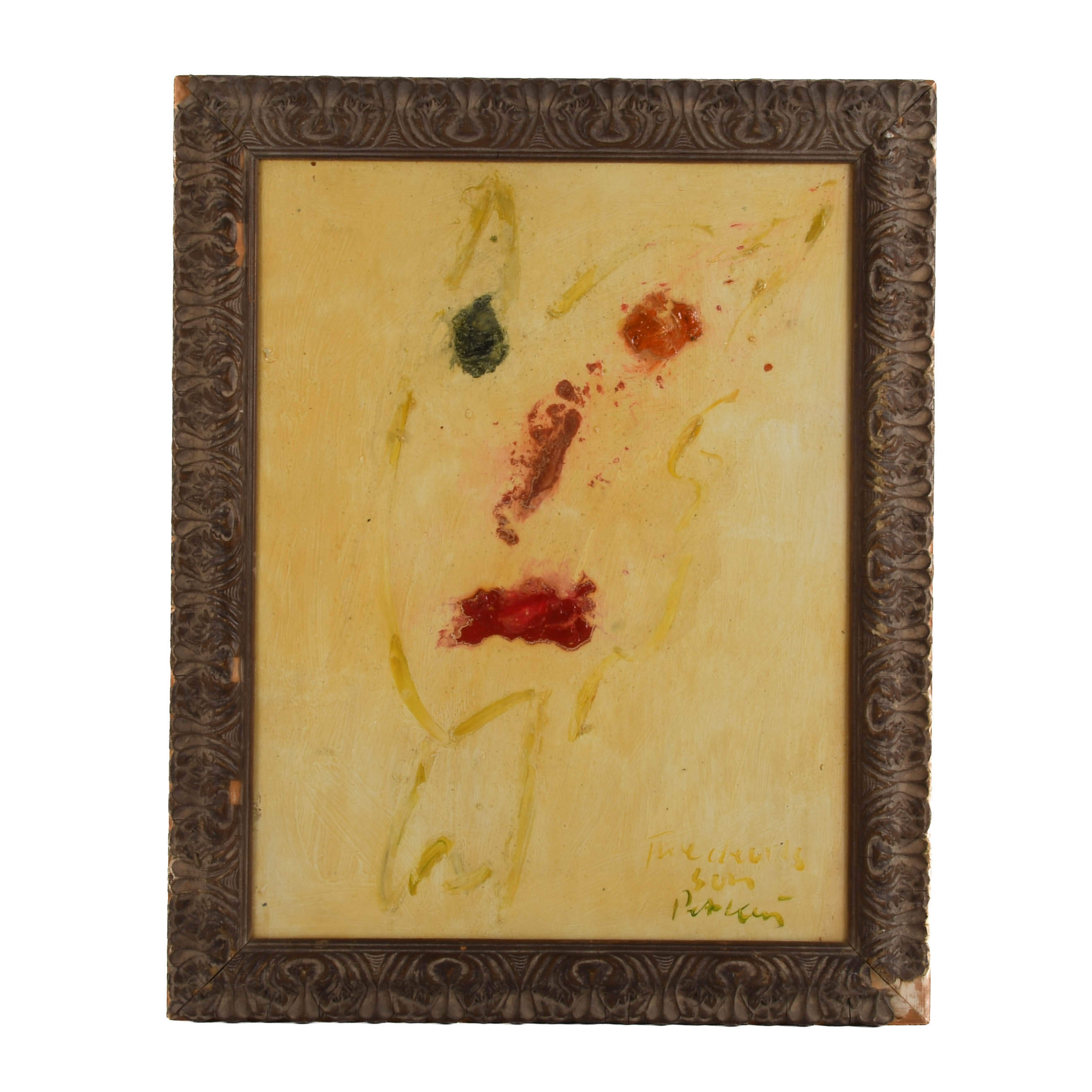 Framed Signed Peter Keil "The Devil's Son" Mix Media on Masonite-1