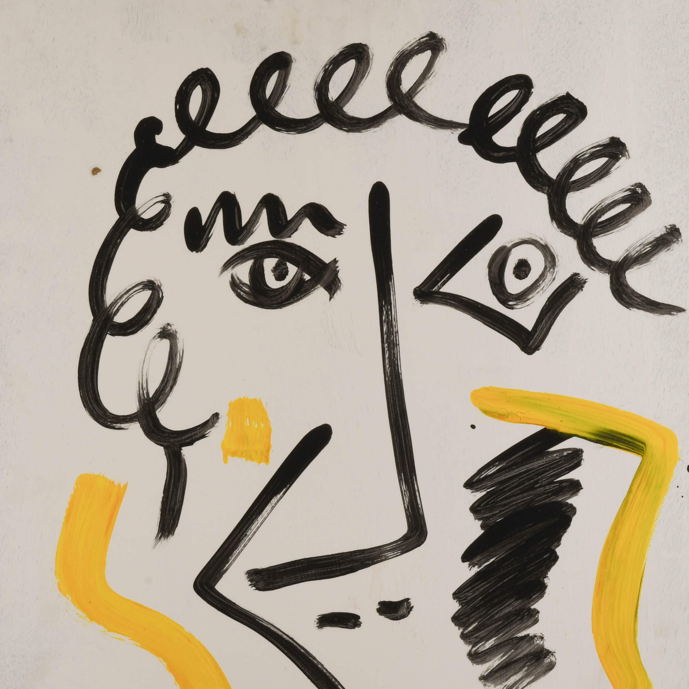 Signed Peter Keil "Linear Emotions 72" Mix Media on Masonite-2