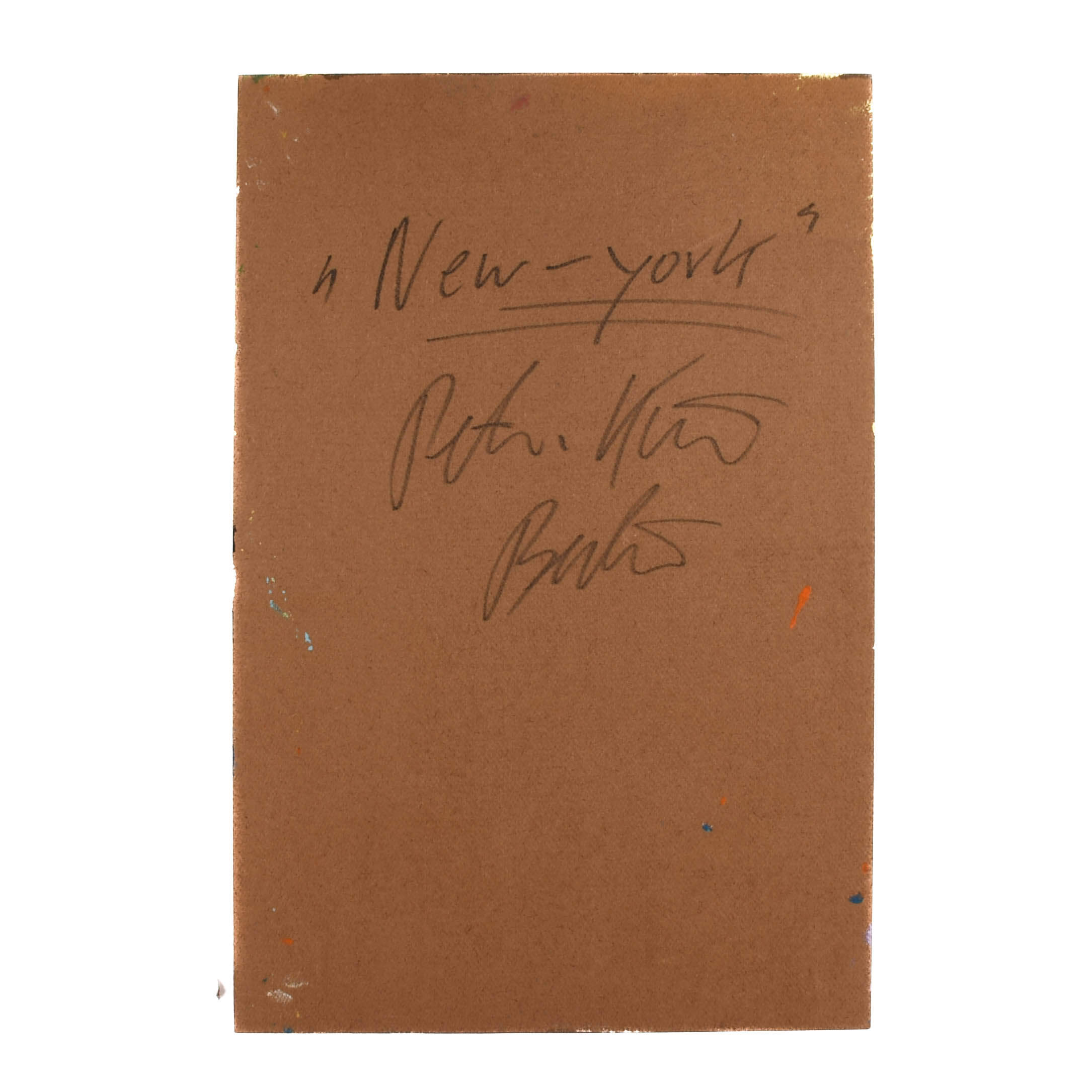 Signed Peter Keil "New-York" Mix Media on Masonite-5