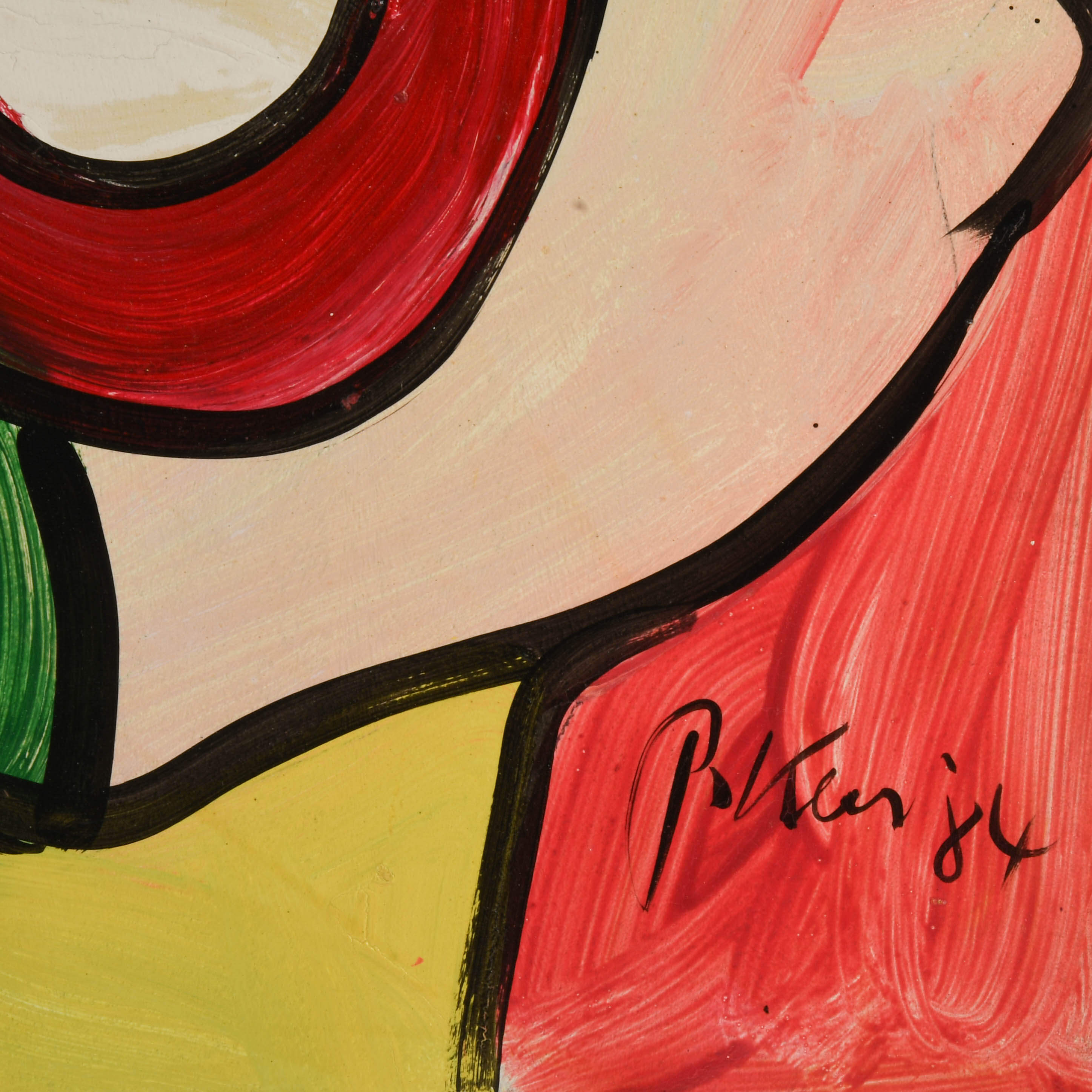 Signed Peter Keil "Duality in Color" Mix Media on Masonite-4