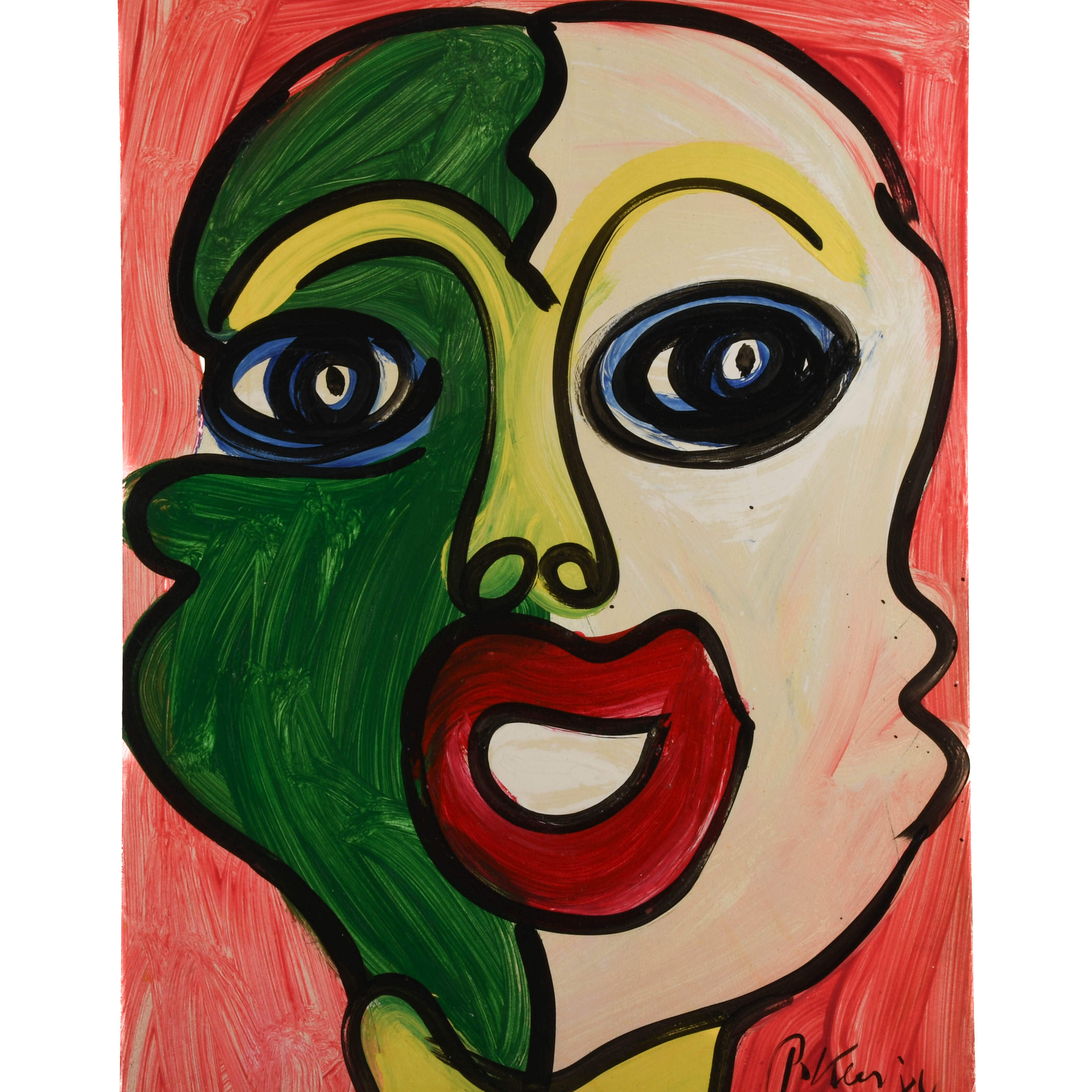 Signed Peter Keil "Duality in Color" Mix Media on Masonite-2