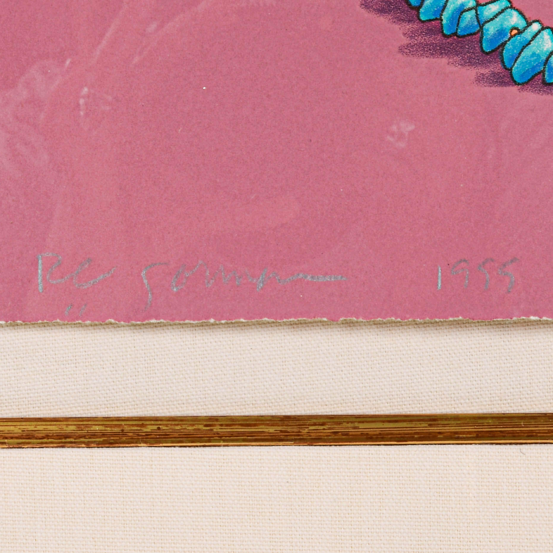 Framed Signed R.C Gorman Limited-Edition Lithograph "Harmony in Bloom"-5