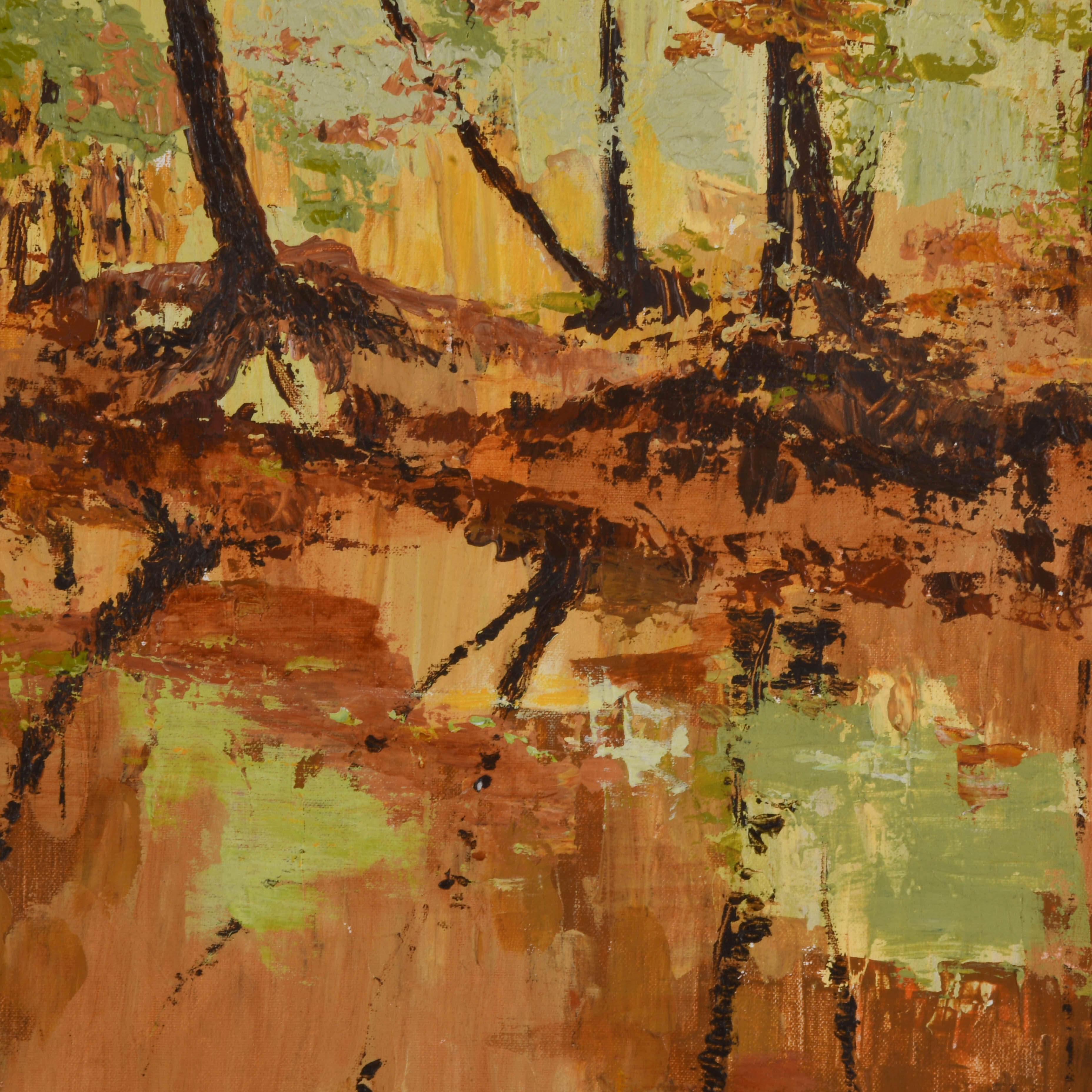 Framed Signed "Impression of Autumn" Artwork by G. Cromer-4