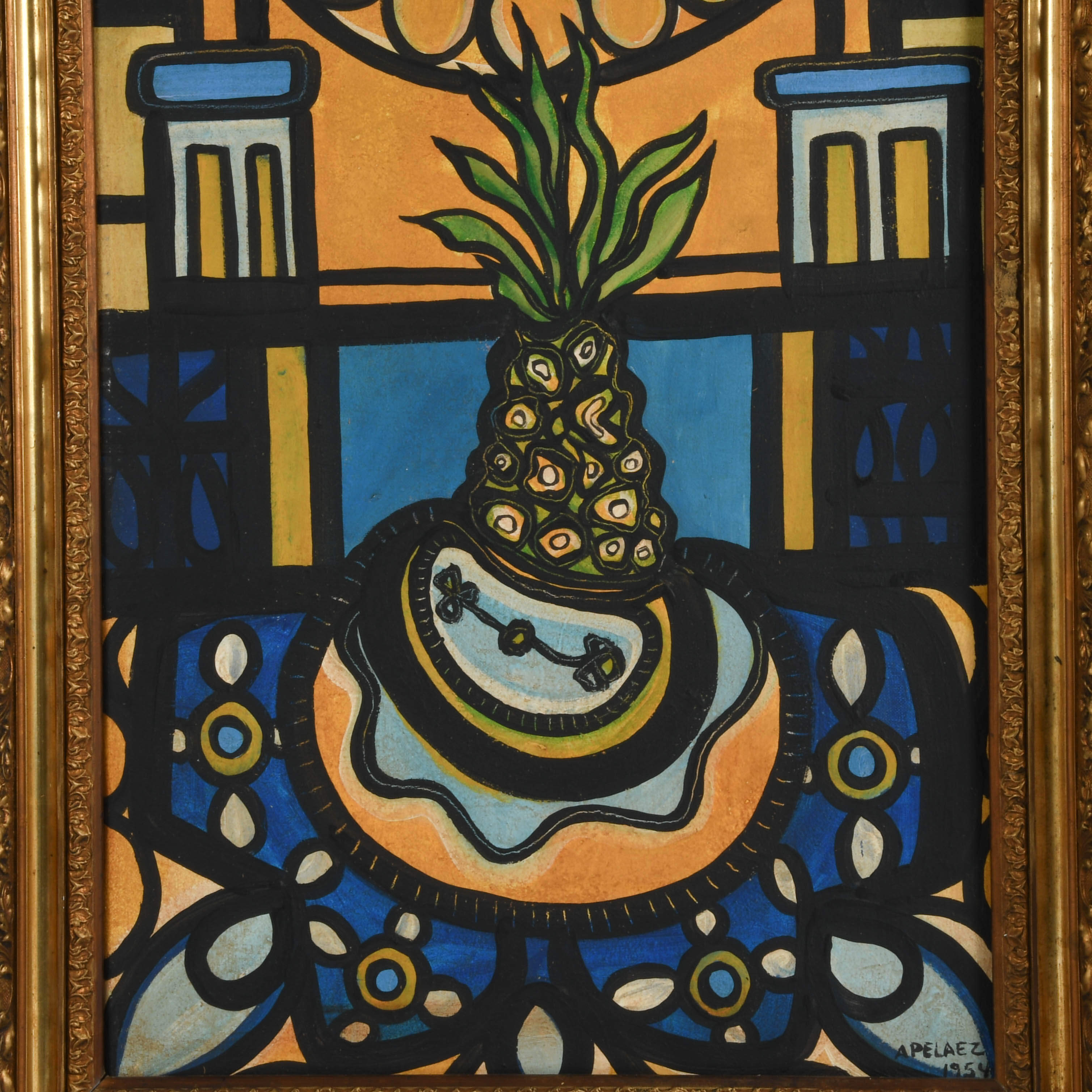 Framed Signed Amelia Peláez del Casal Oil on Canvas-2