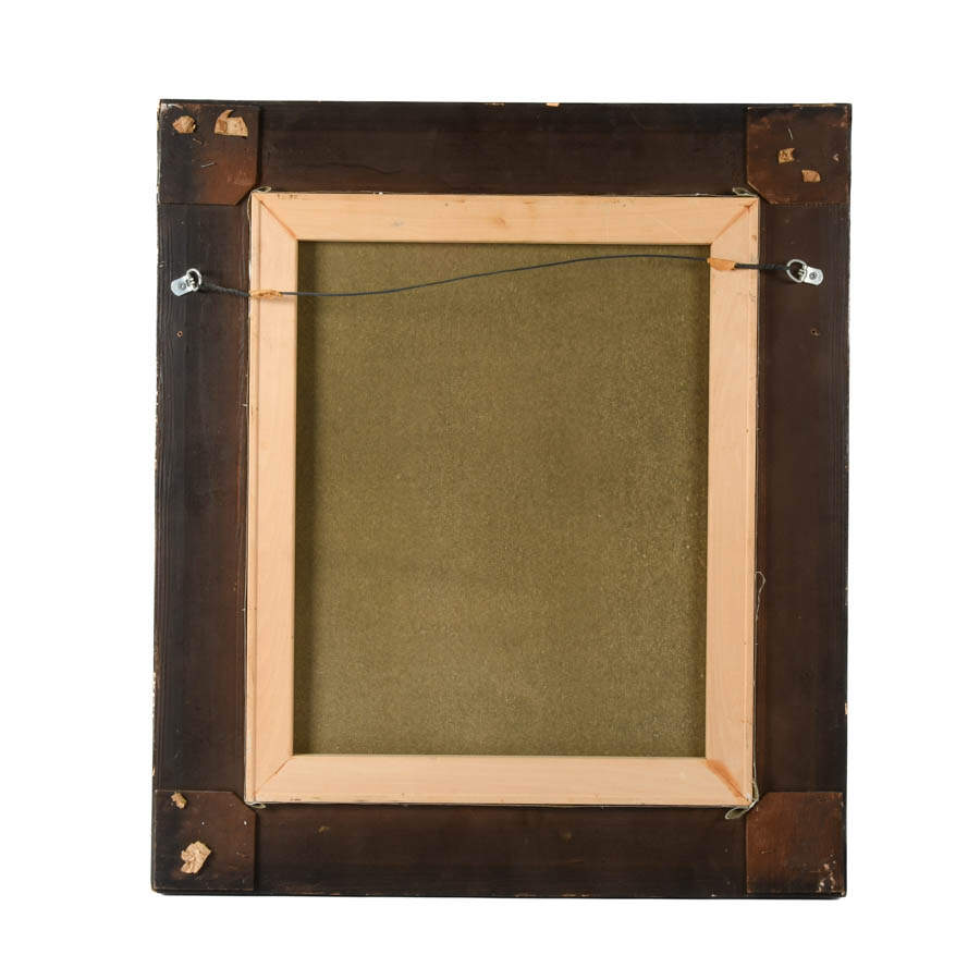 Framed "Garden's Gift" Oil on Canvas-5