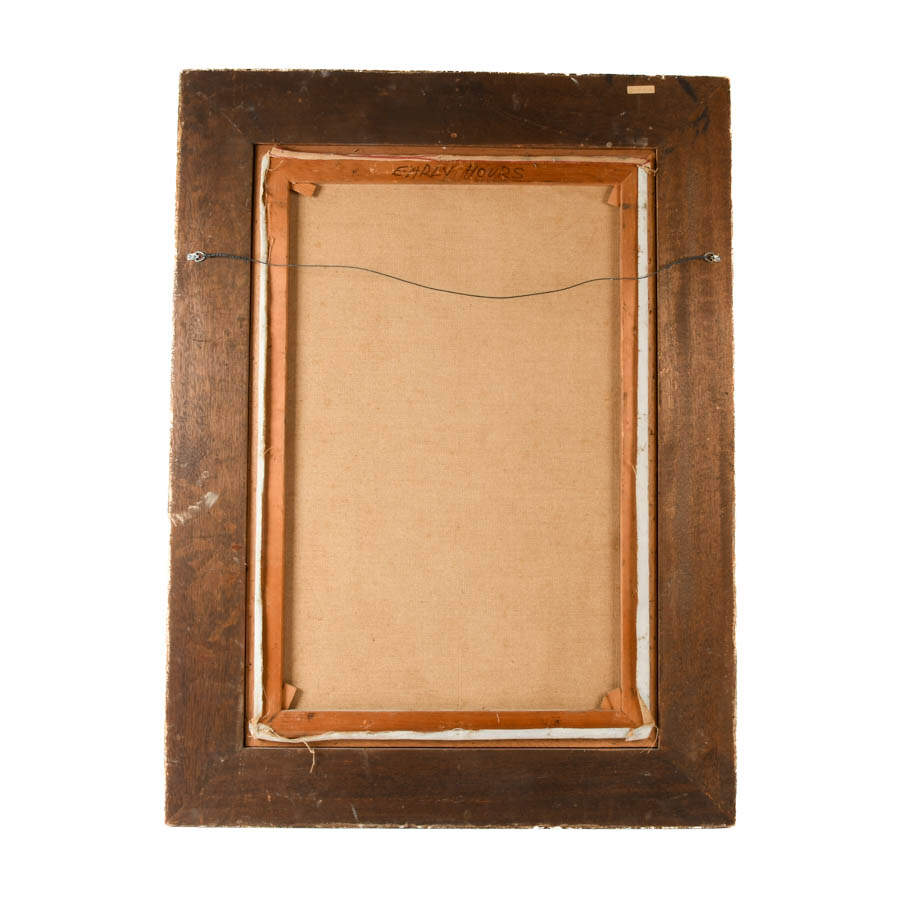 Framed Signed Jan De Ruth Nude from Behind Oil on Canvas-6