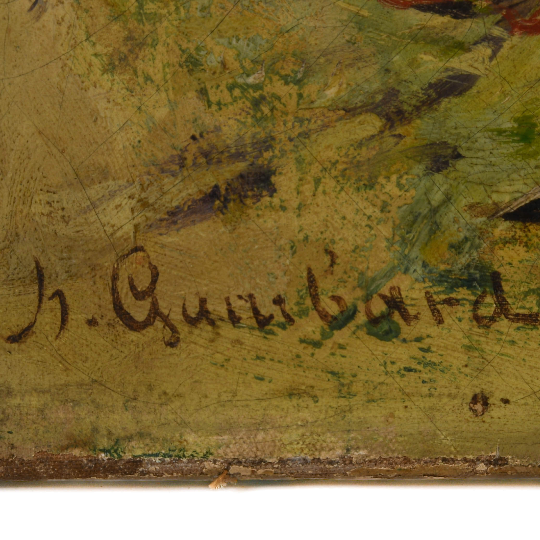 Antique Spanish Signed Oil on Canvas-4