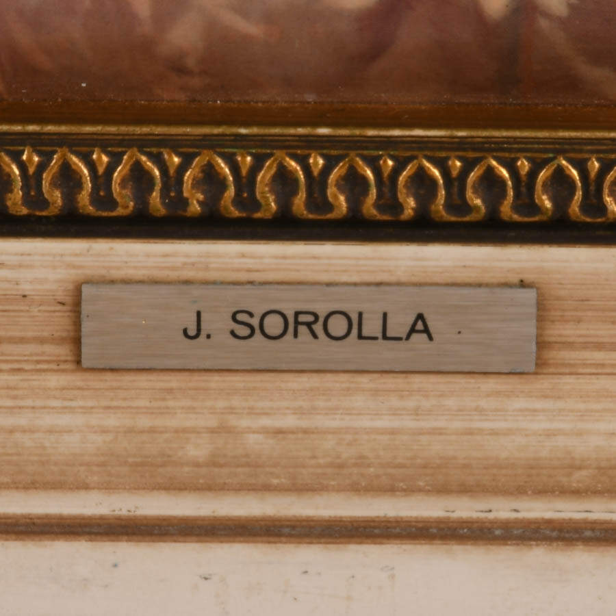 Polysmalt Enamel on Tin Portrait by Joaquín Sorolla y Bastida-4