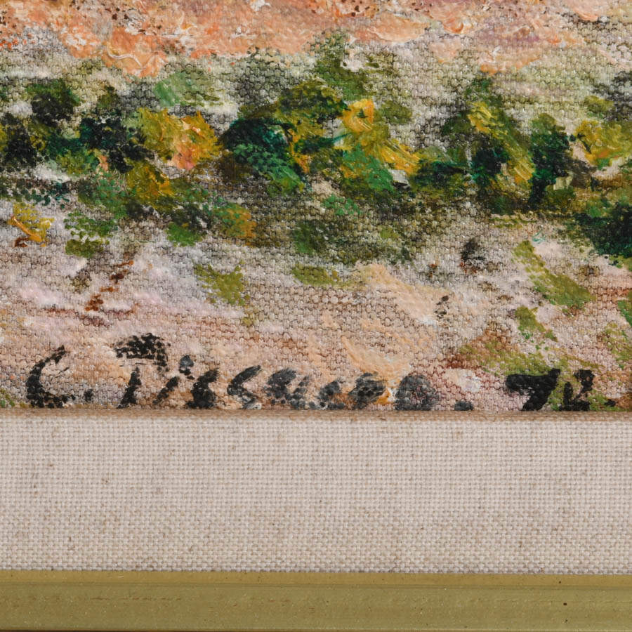 "Vegetable Garden at the Hermitage, Pontoise" Oil After Camille Pizarro-3
