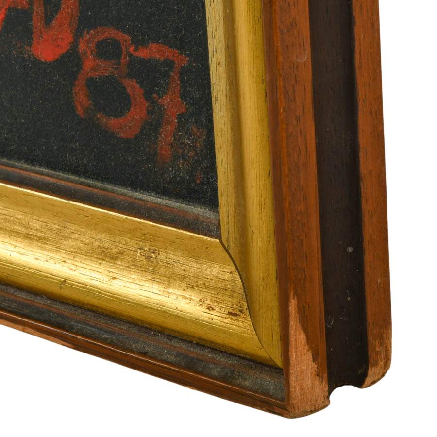 Framed "Canasteras en la Noche" Oil on Board Signed by Asdrúbal Domínguez-7
