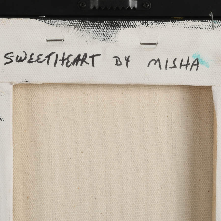 Framed "Sweetheart" Acrylic on Canvas Signed by Misha in 2010-7