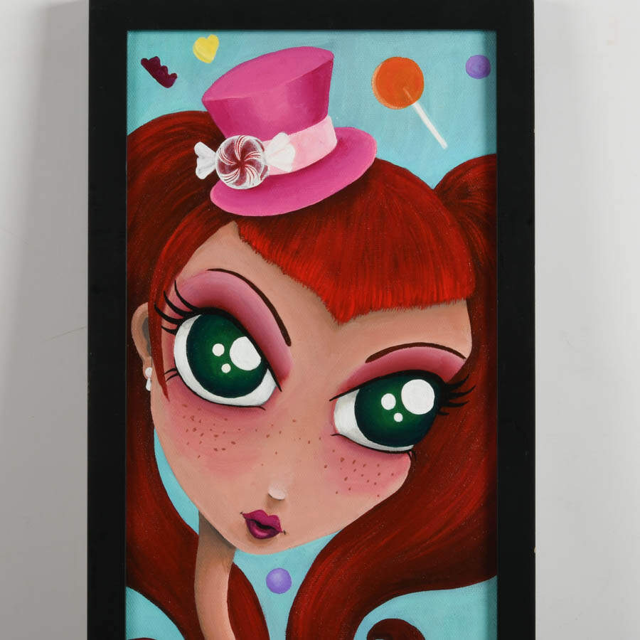 Framed "Sweetheart" Acrylic on Canvas Signed by Misha in 2010-2