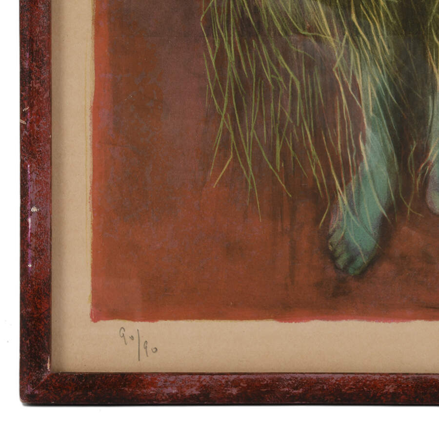 Framed Signed Leonor Fini "Ceres" Limited-Edition 90/90 Lithograph-5