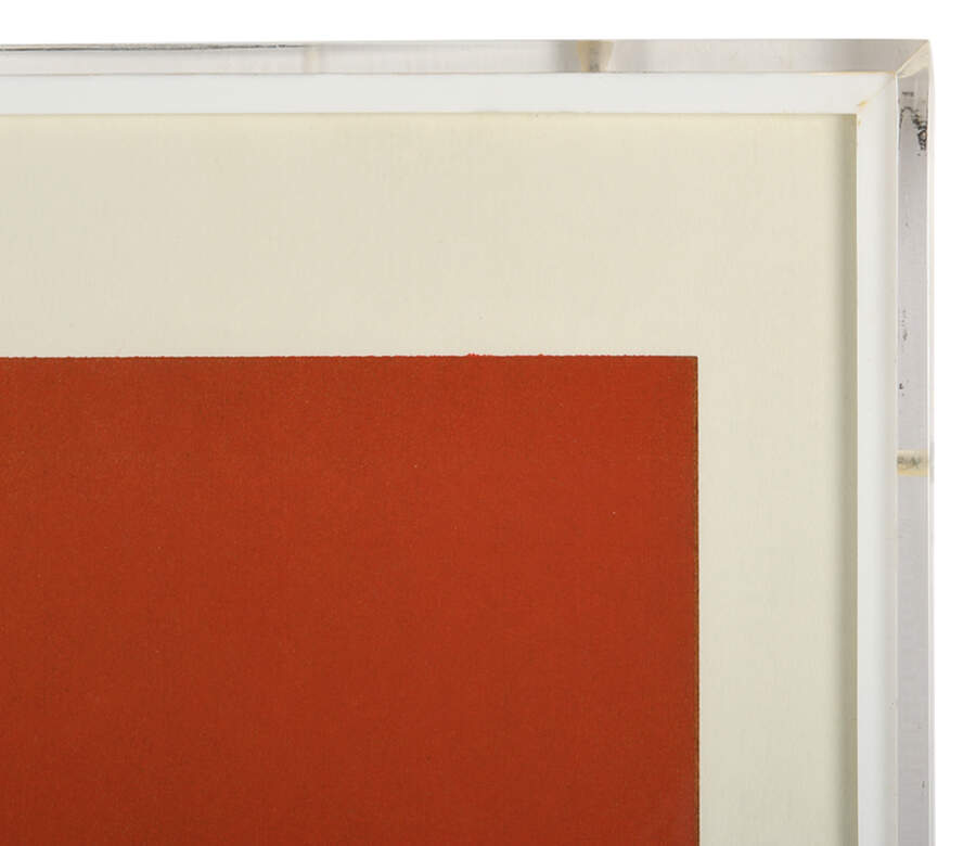 Framed Abstract Modern Geometric Lithograph-4