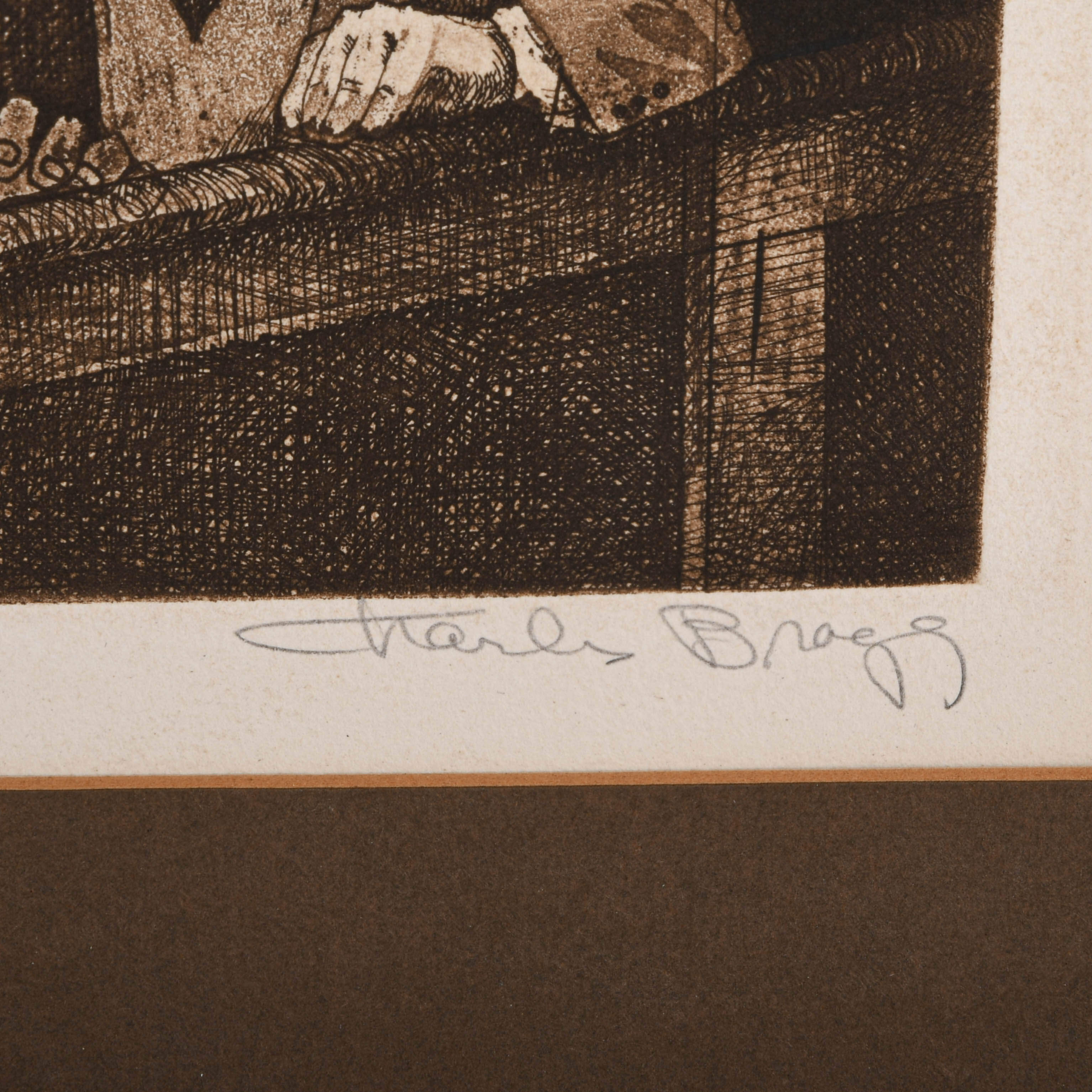 Signed Charles Bragg "Jury 1974" Limited-Edition 56/100 Lithograph-5