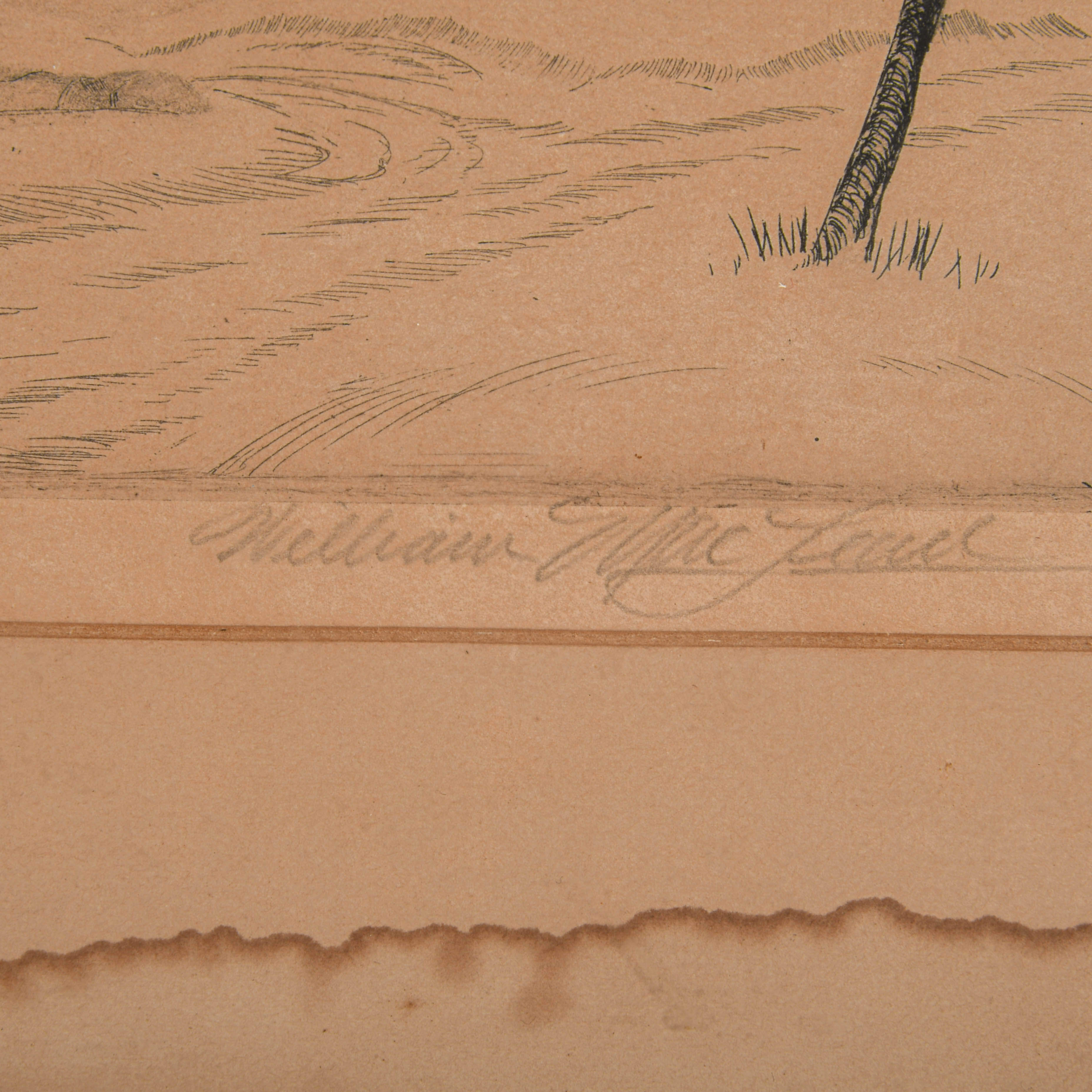 "The Sentinel" by William MacLean Original Etching-6