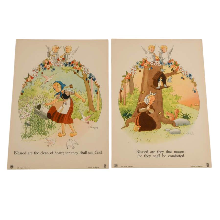 "The Eight Beatitudes" Prints by J. Gouppy-8